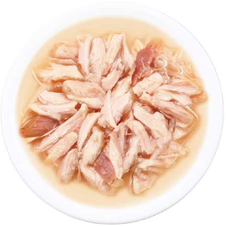 Корм для кошек INABA Ciao Toromi куриное филе с тунцом кацуо со вкусом морского гребешка в бульоне 80г