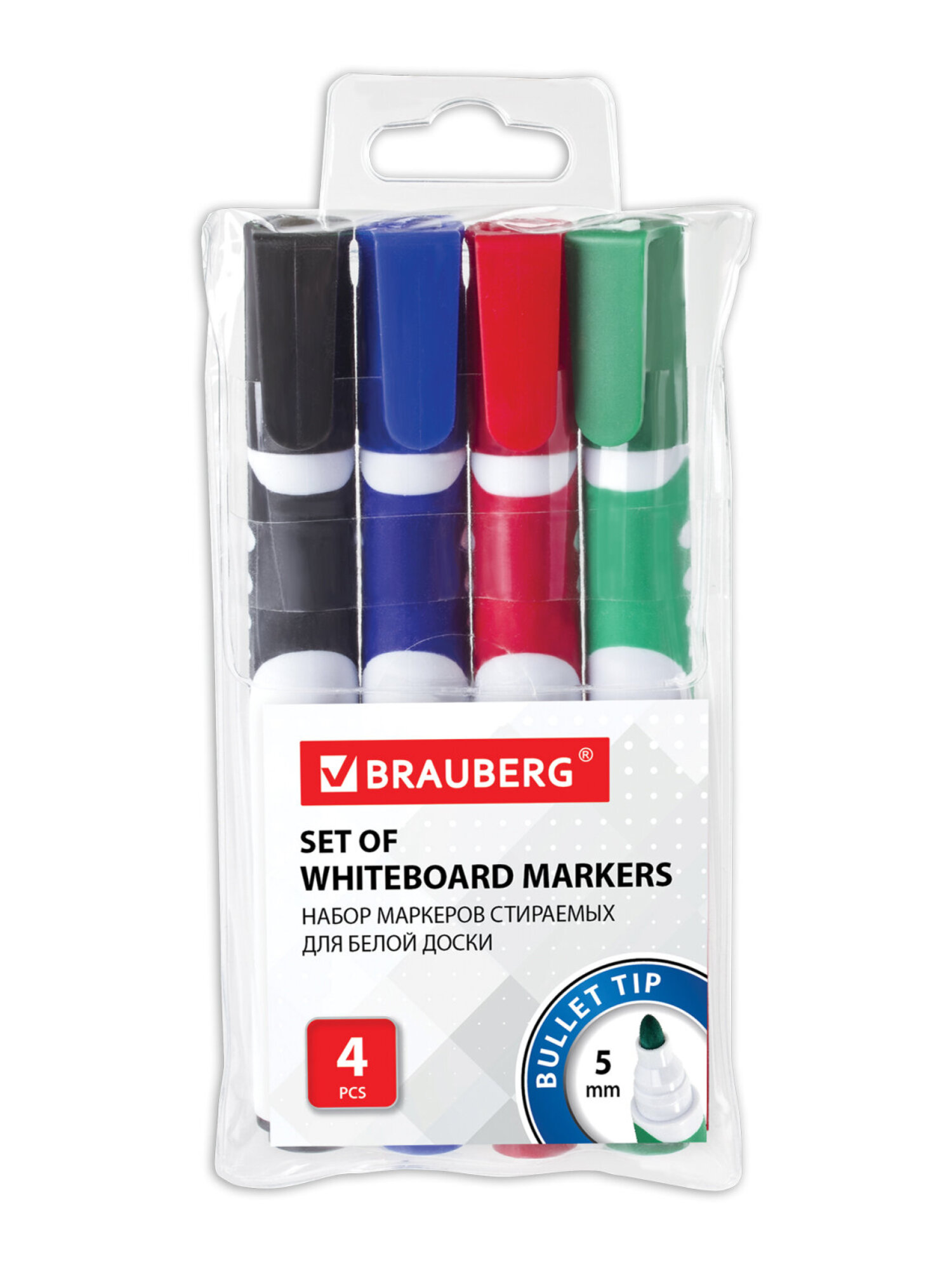 Маркеры Brauberg 4 шт. - фото 6