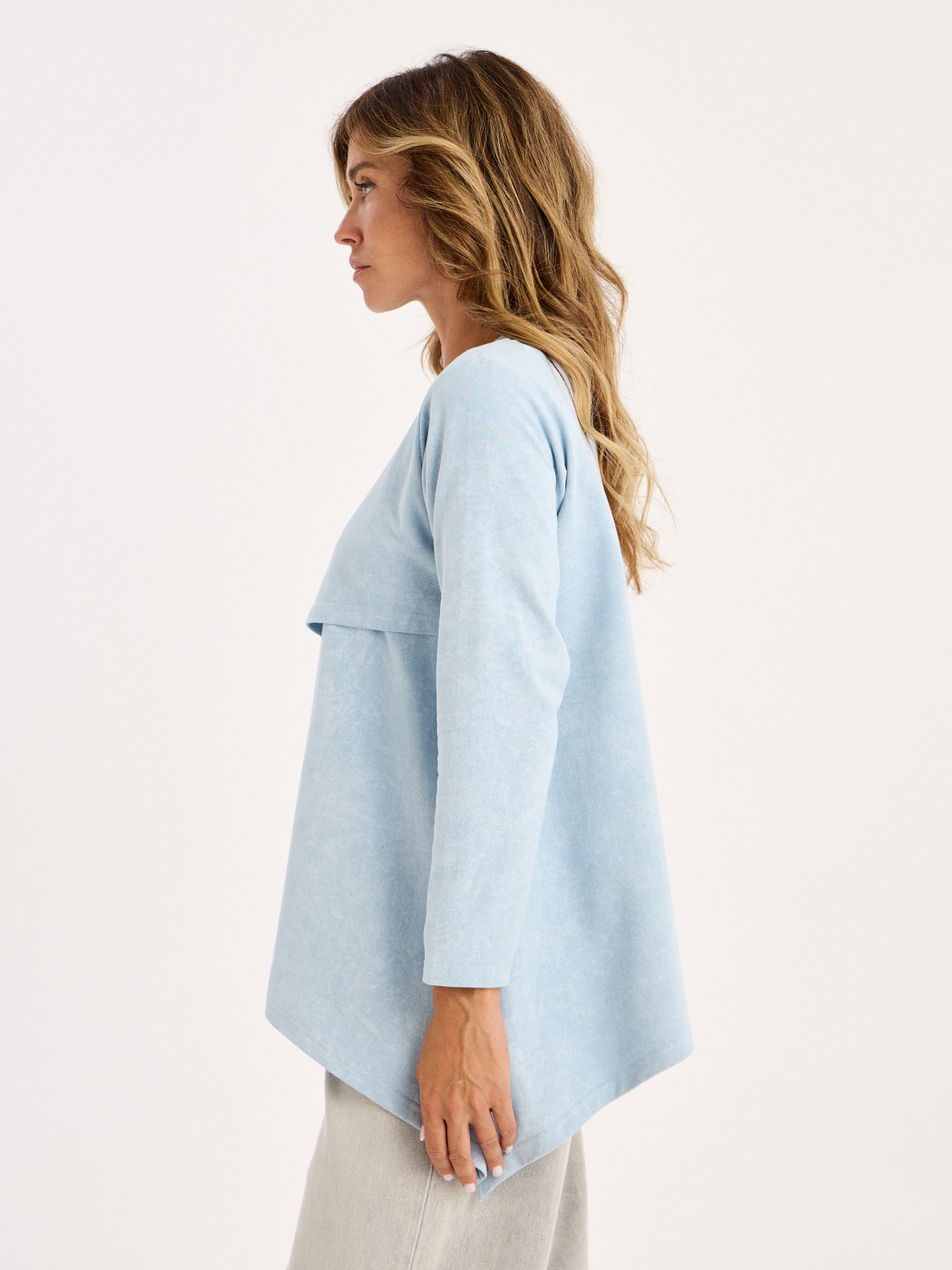 Лонгслив для кормящих варенка Proud Mom ЛОГР-0500-вар_голубой - фото 4