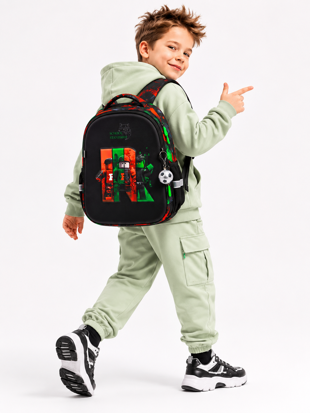 Рюкзак School Standard школьный для мальчика+брелок - фото 2