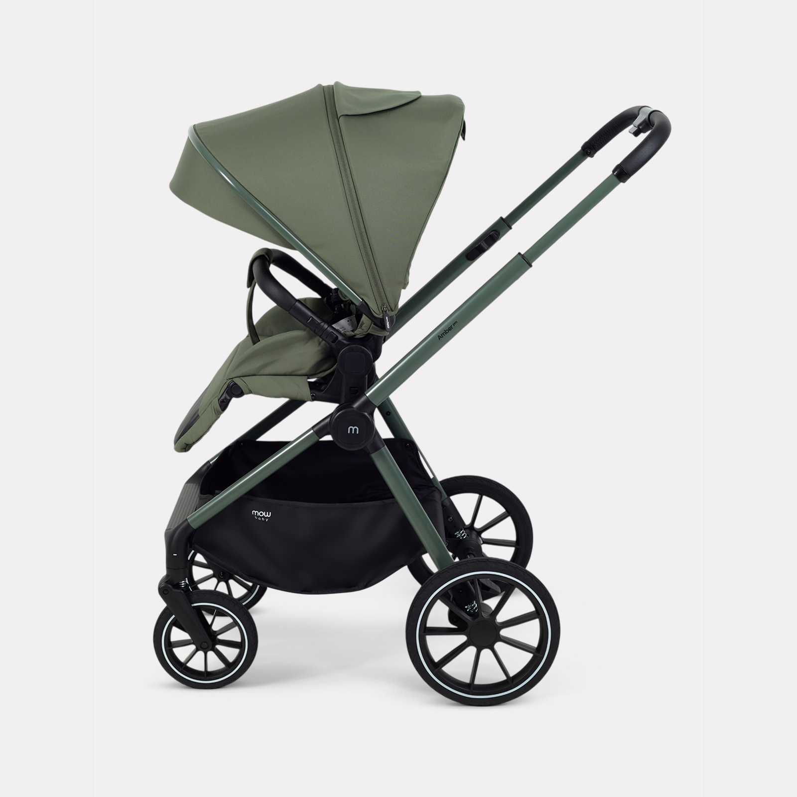 Коляска 3в1 MOWbaby Amber pro зеленый - фото 14