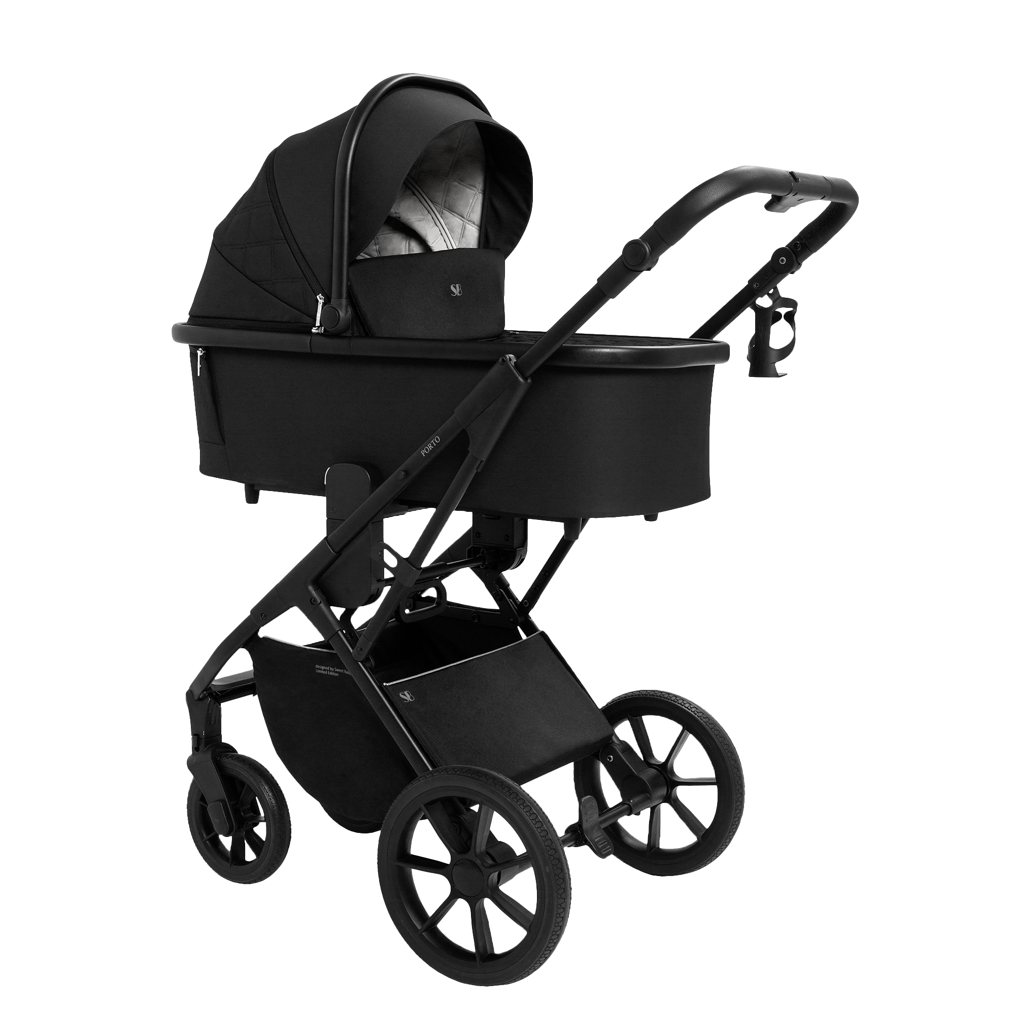 Коляска 2в1 Sweet Baby Porto Black черный - фото 16