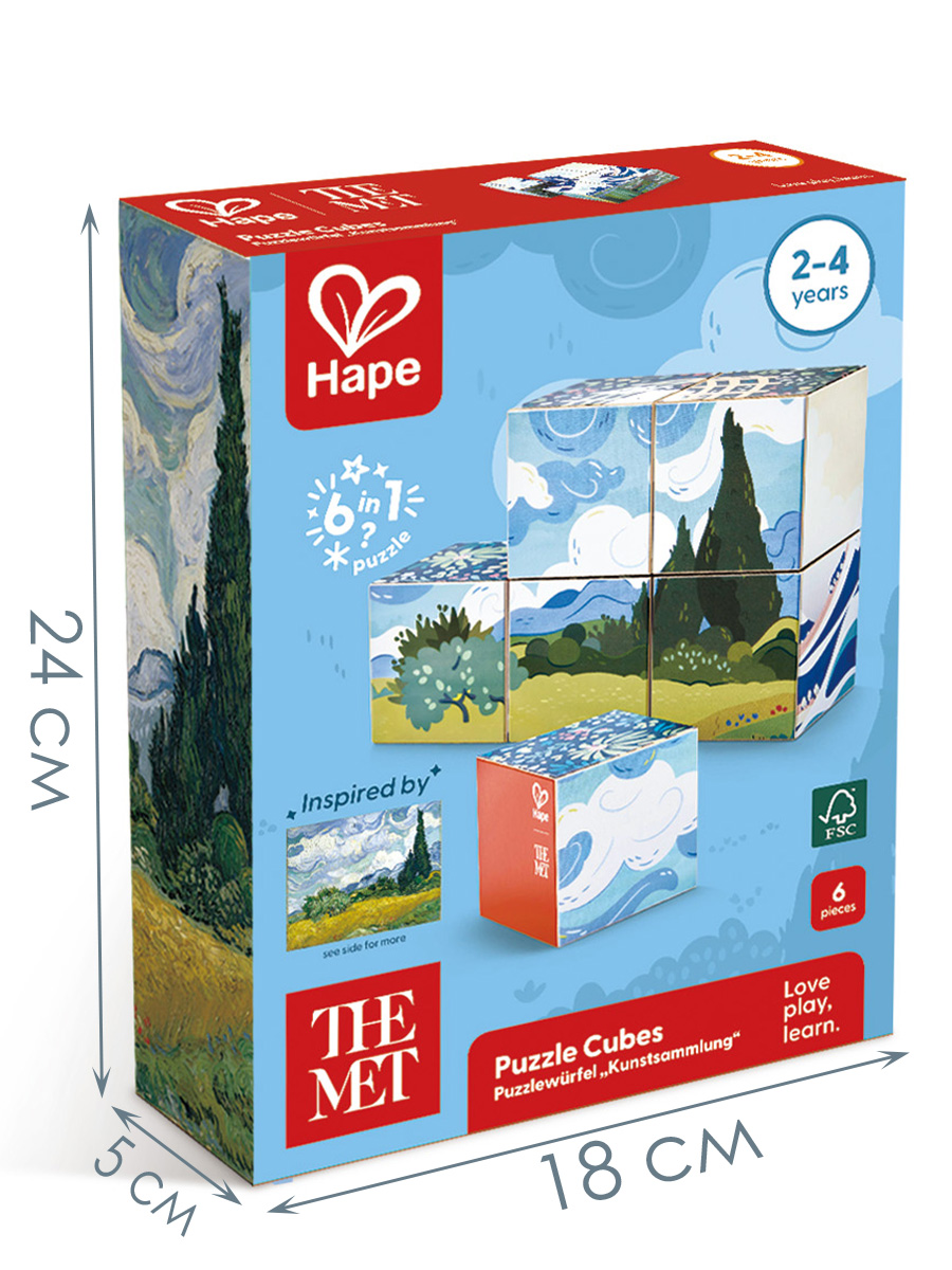 Игрушка Hape кубики шедевры живописи - фото 7