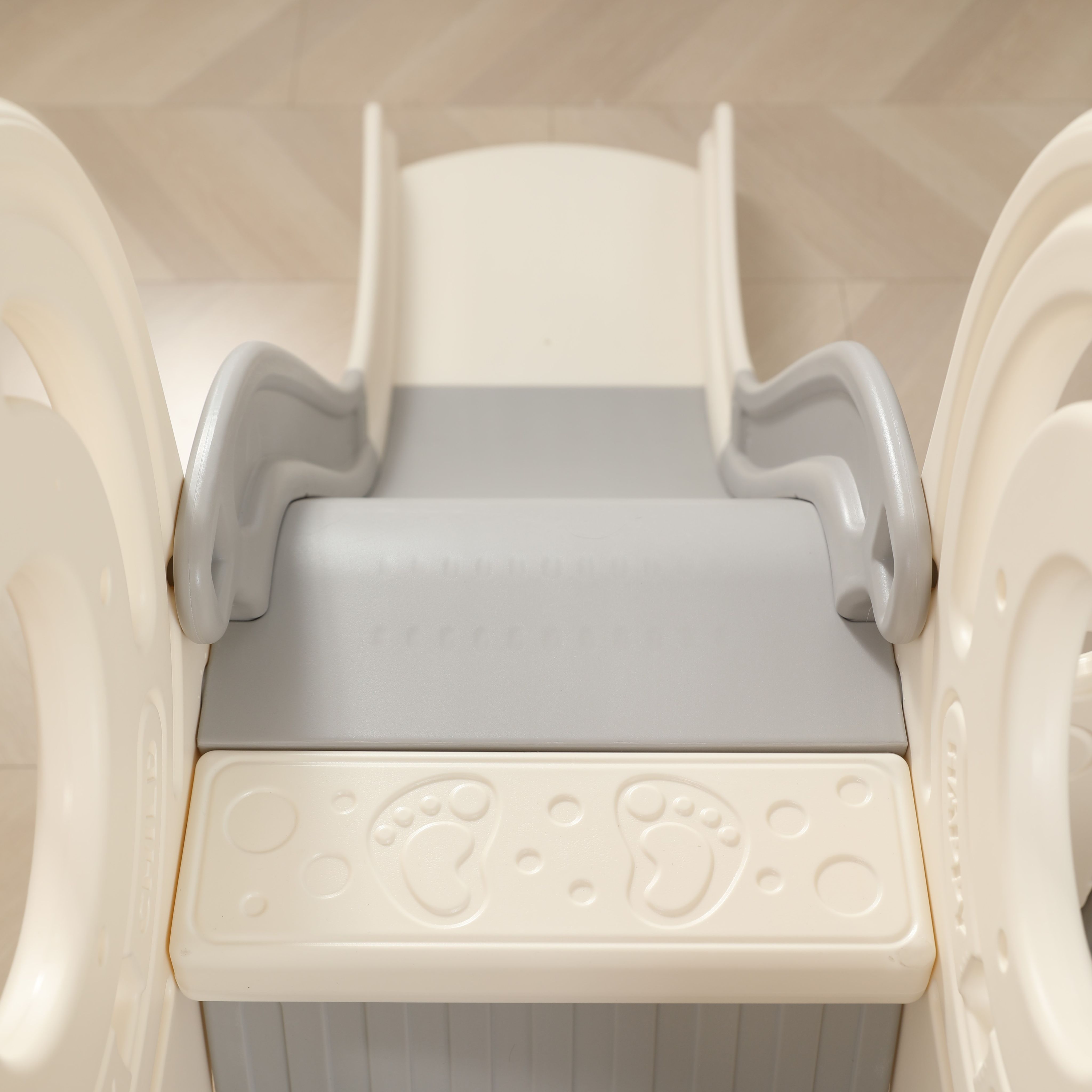 Игровой комплекс UNIX Kids Bus grey с горкой и баскетбольным кольцом - фото 12