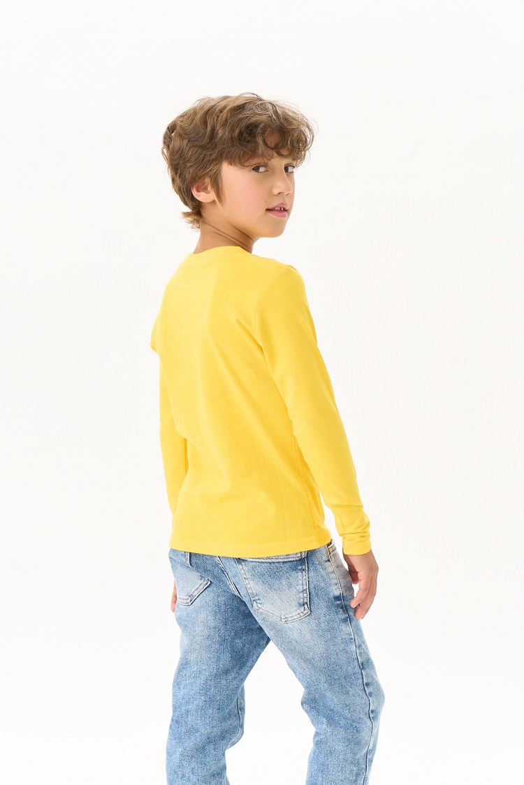 Лонгслив UZCOTTON K-L/Тем.желтый - фото 5