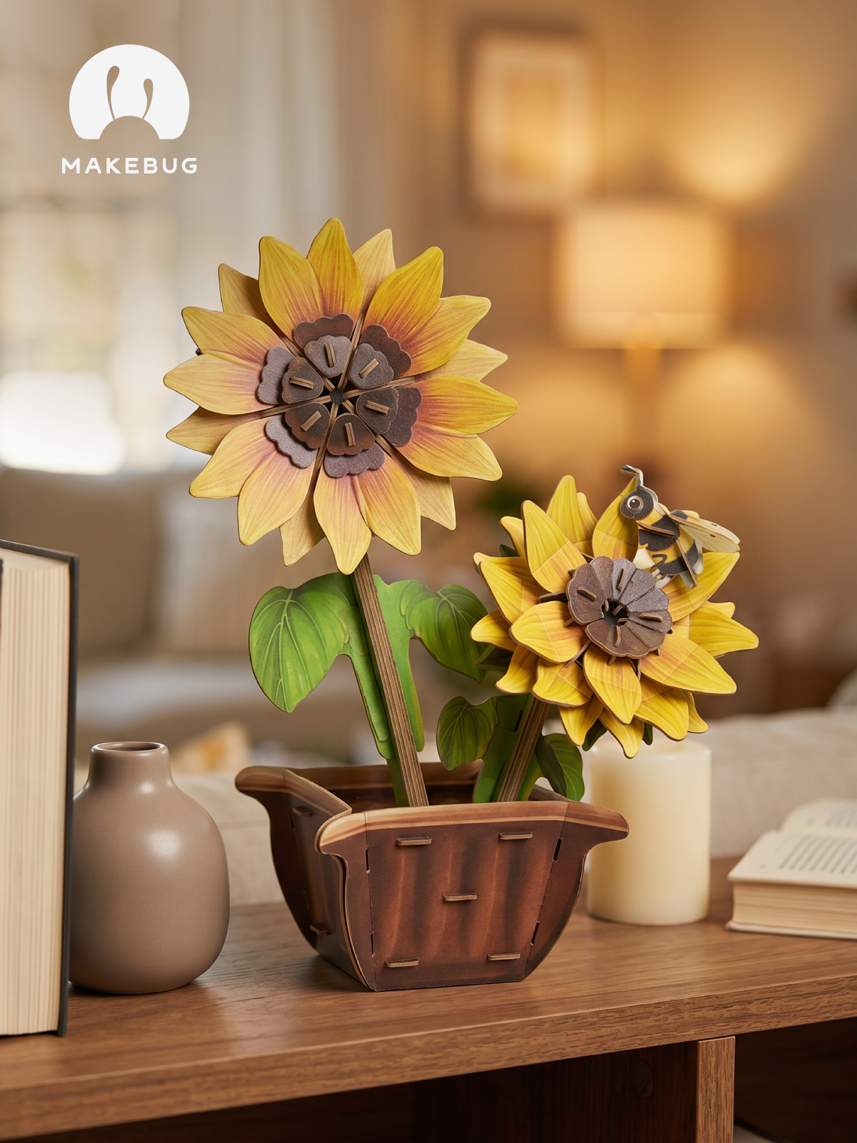 Пазл 3D Makebug Подсолнухи - фото 7