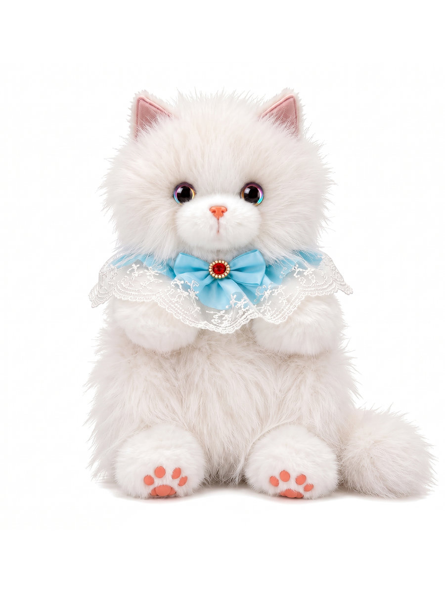 Мягкая игрушка Maxitoys Кошечка белая 40 см - фото 1