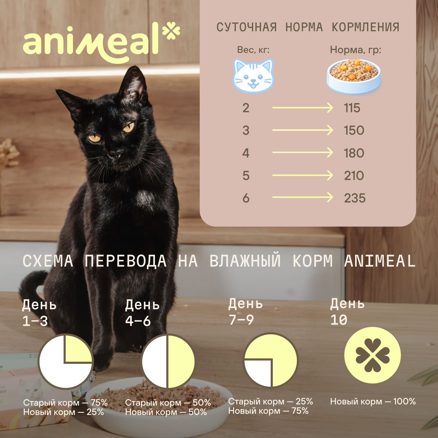 Корм для кошек полнорационный натуральны animeal из мяса говядины и курицы на пару для взрослых кошек всех пород 300г - фото 6
