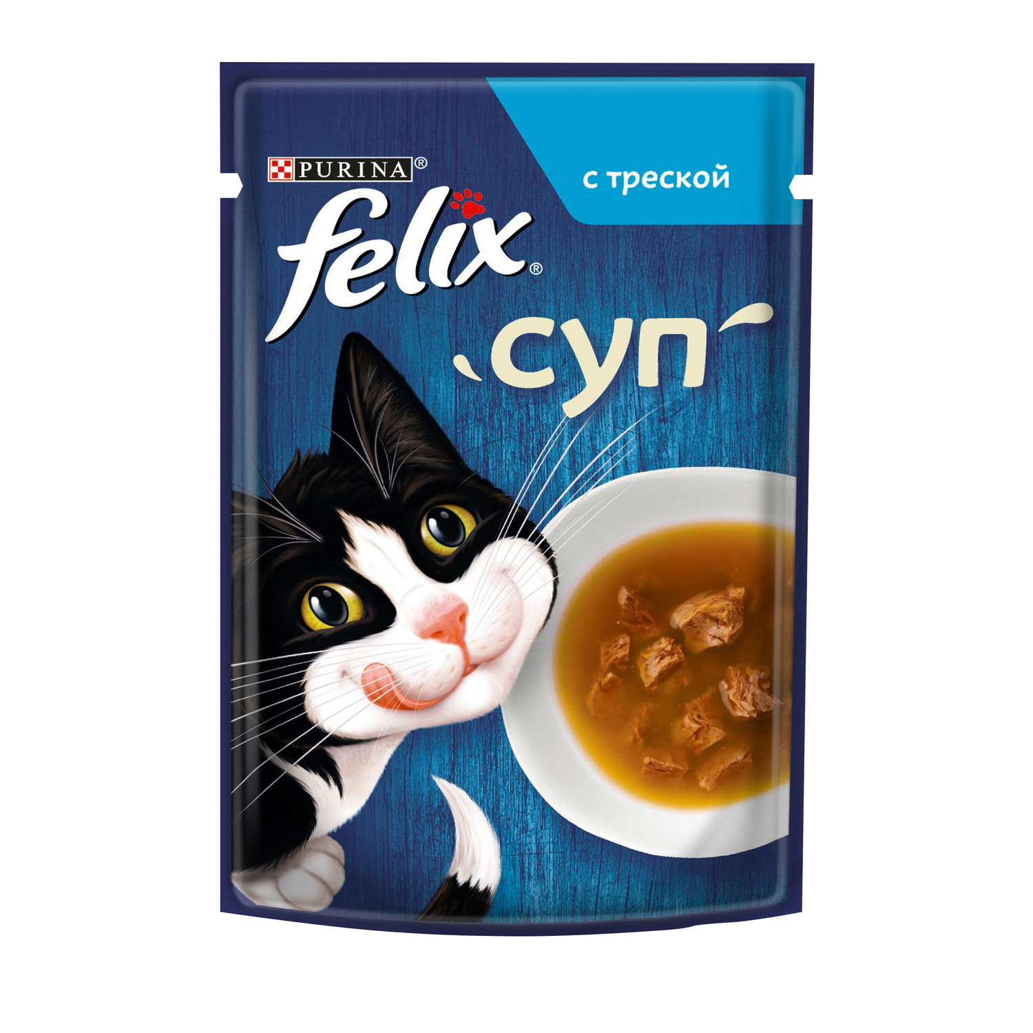 Корм влажный для кошек Felix 48г суп треска - фото 10