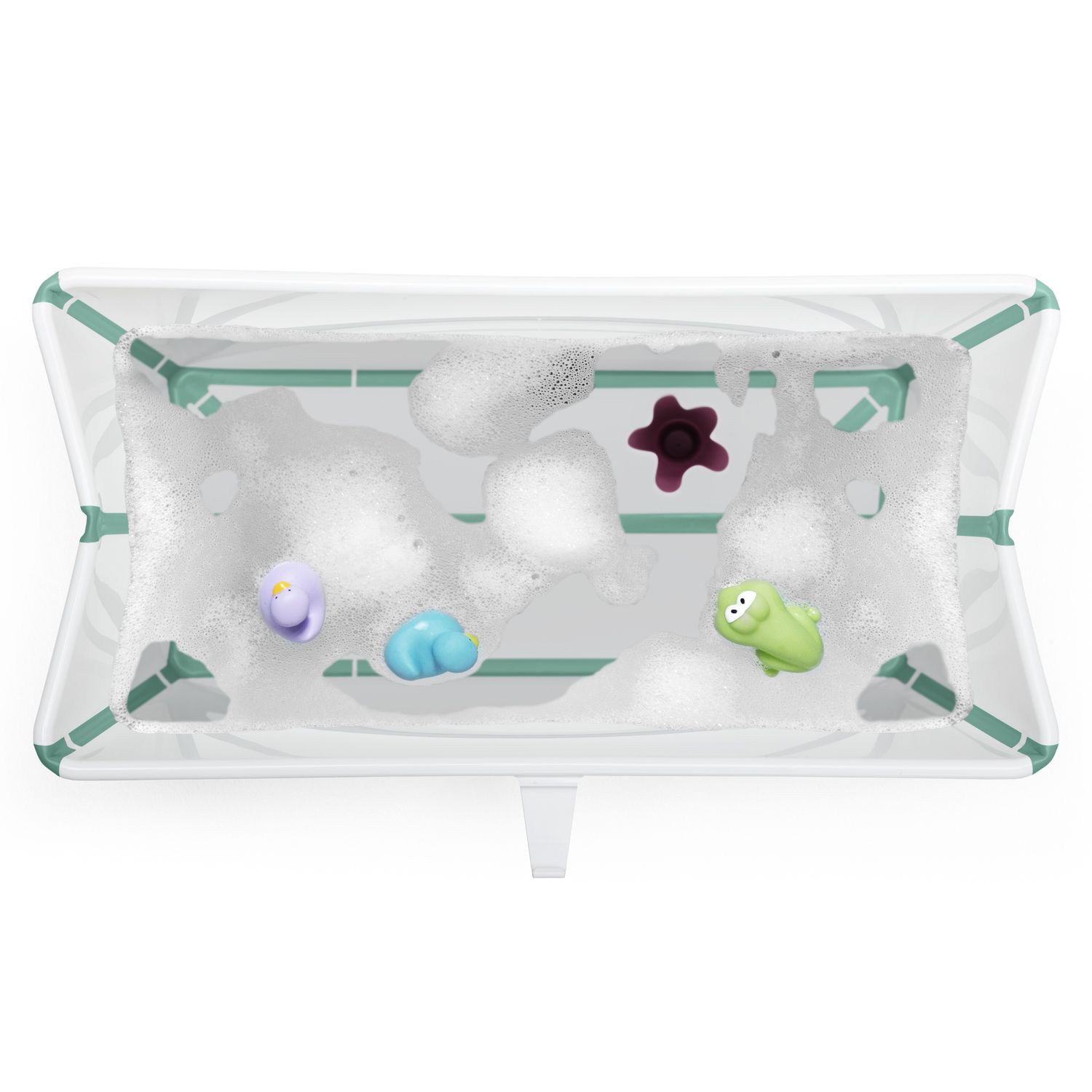 Ванночка Stokke Flexi Bath складная с горкой Бирюза - фото 6
