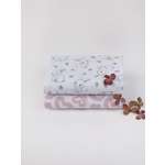 Пелёнка inlovery зайчики/сердца трикотаж 90х120 см 2 шт.