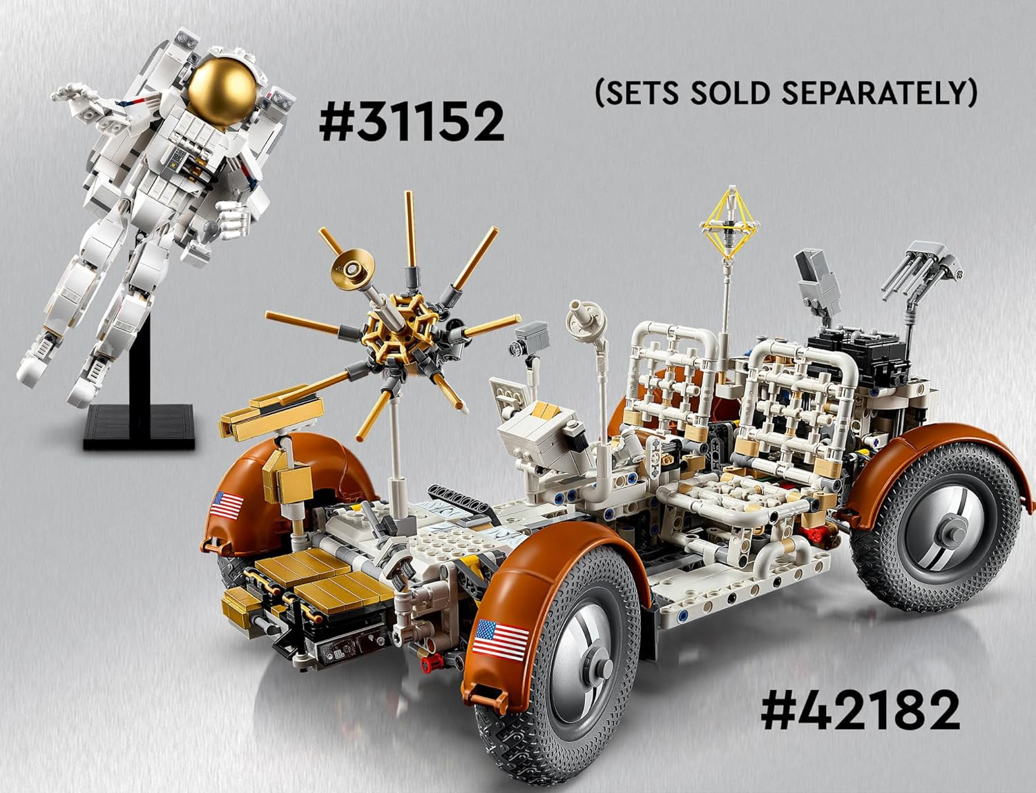 Конструктор LEGO Technic Лунный вездеход NASA Apollo блочный - фото 15