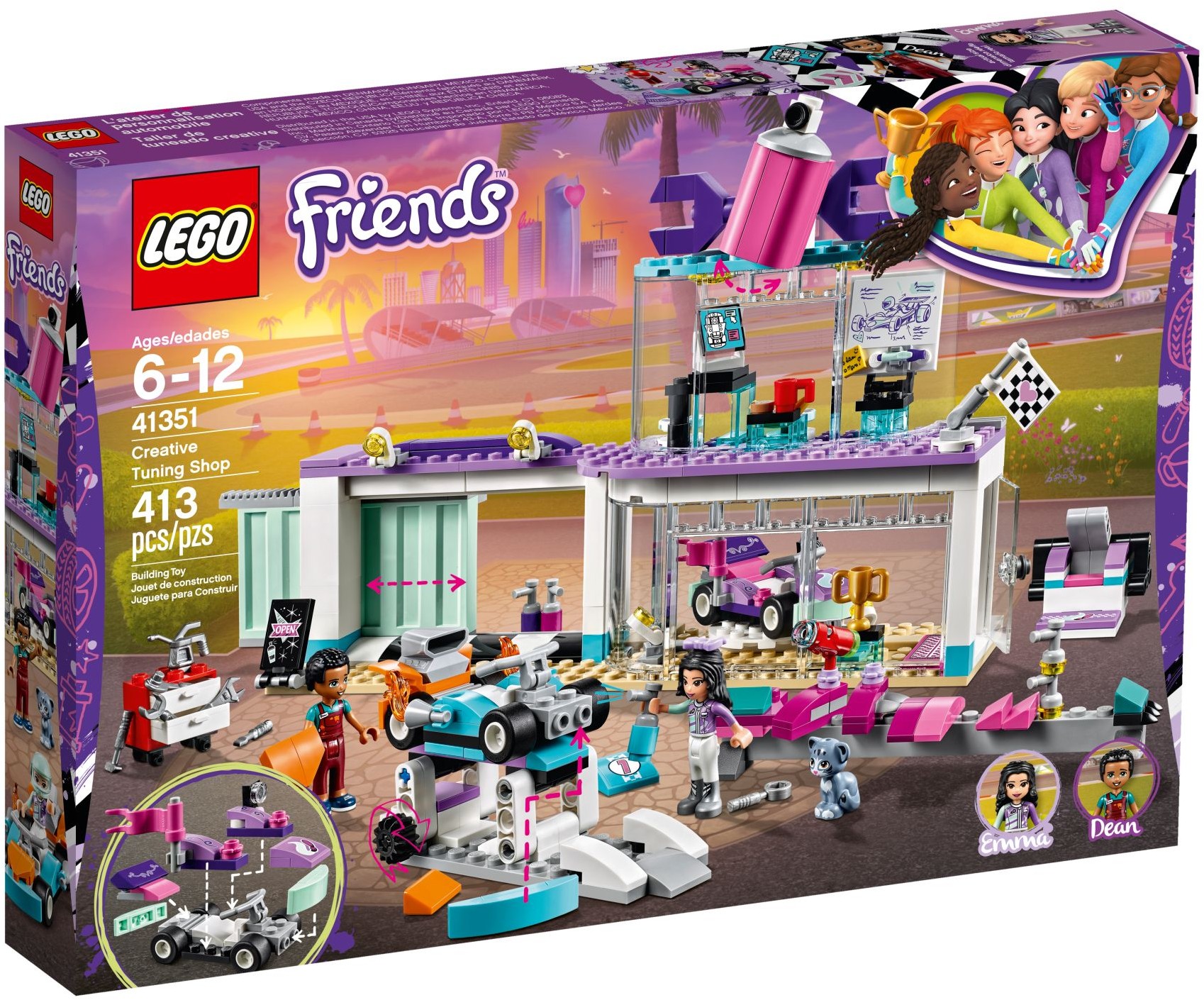 Изображение товара LEGO Friends Мастерская по тюнингу машин 216 деталей конструктор для детей