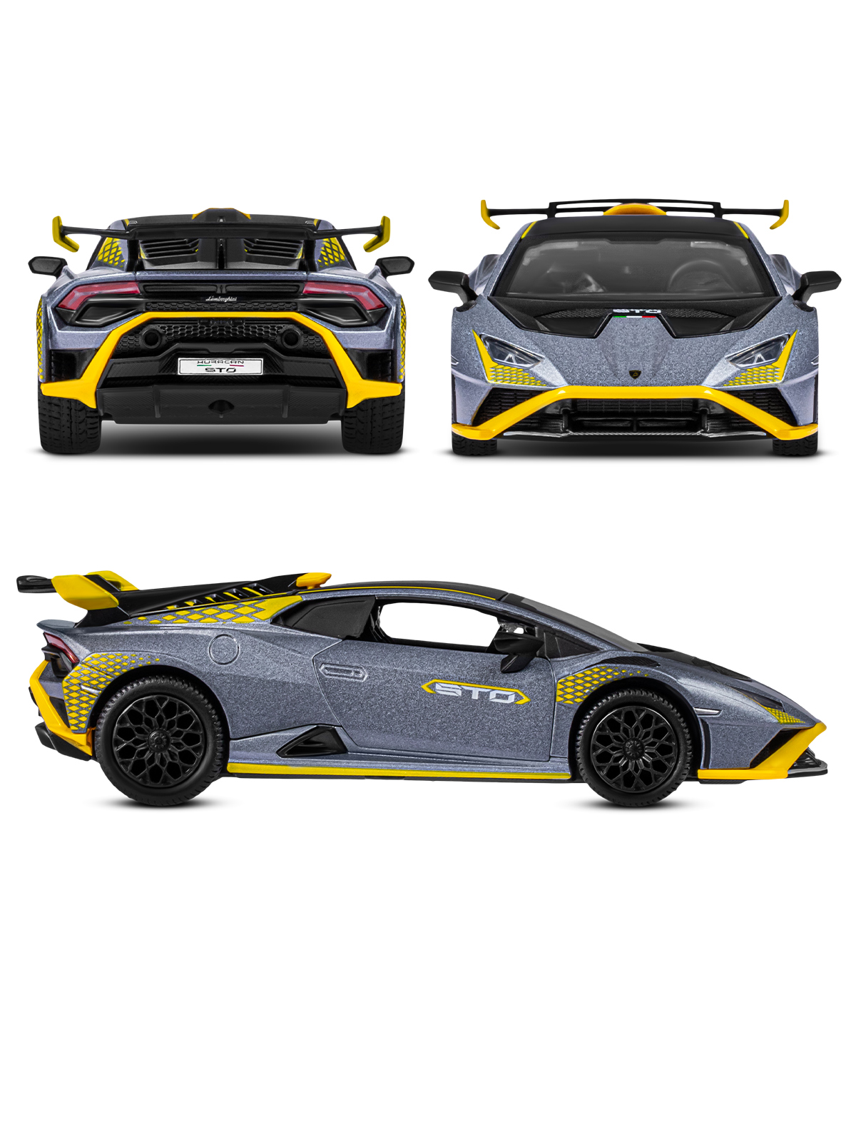 Автомобиль АВТОпанорама Lamborghini Huracan STO 1:24 JB1251759 - фото 22