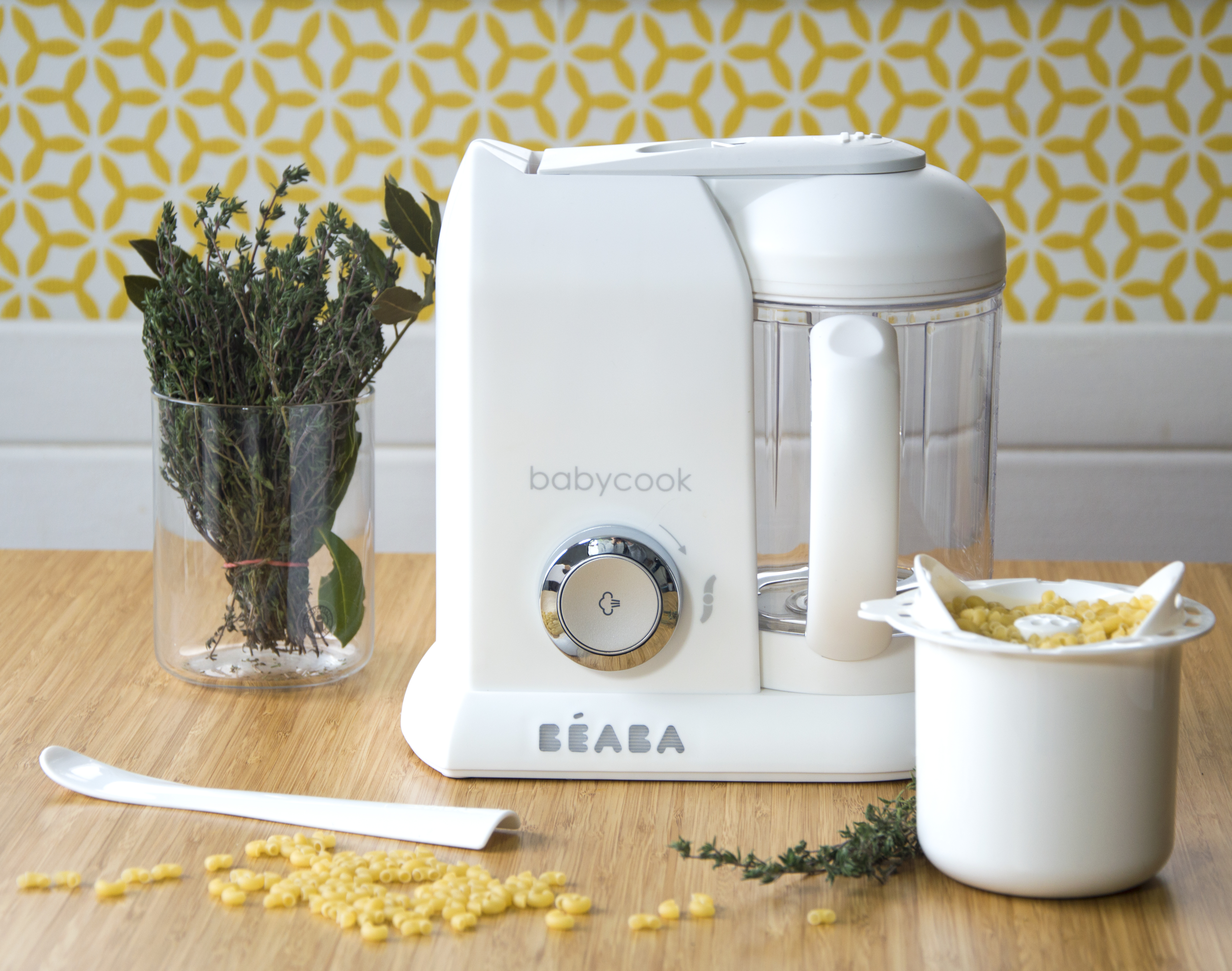 Пароварка блендер для детского питания BEABA Babycook Solo белый - фото 7