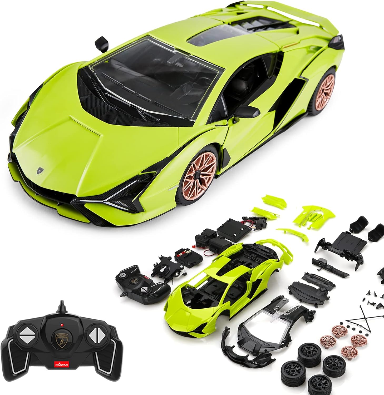 Конструктор Rastar Lamborghini Sian 72 дет. - фото 7