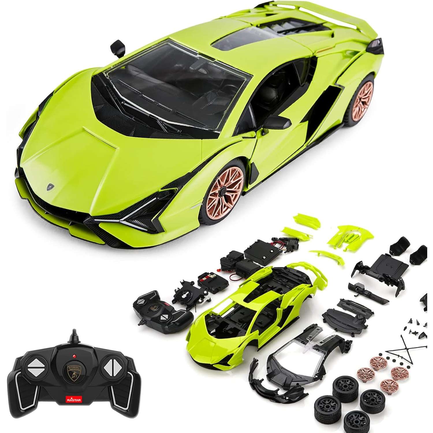 Конструктор Rastar Lamborghini Sian 72 дет. - фото 7