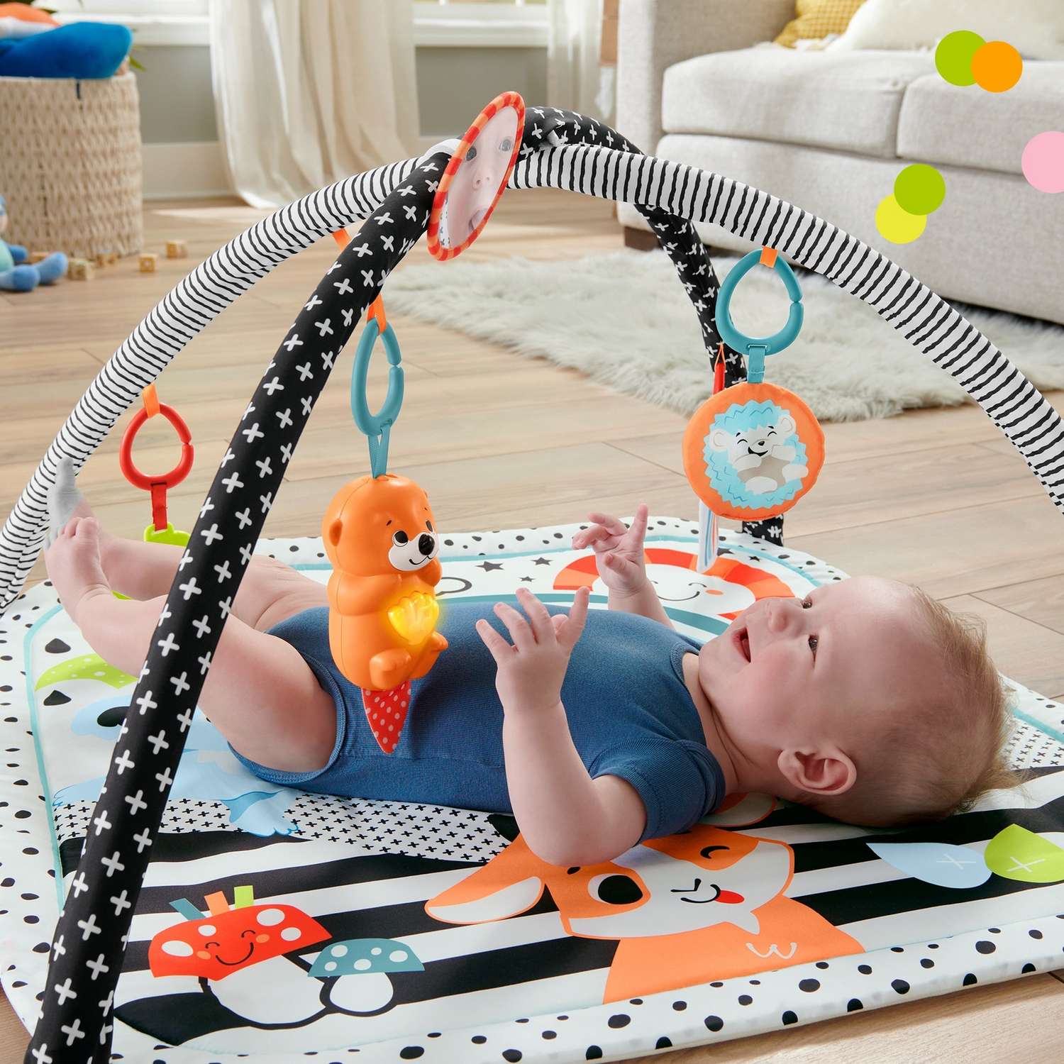 Коврик Fisher Price с дугами Светись и расти - фото 29
