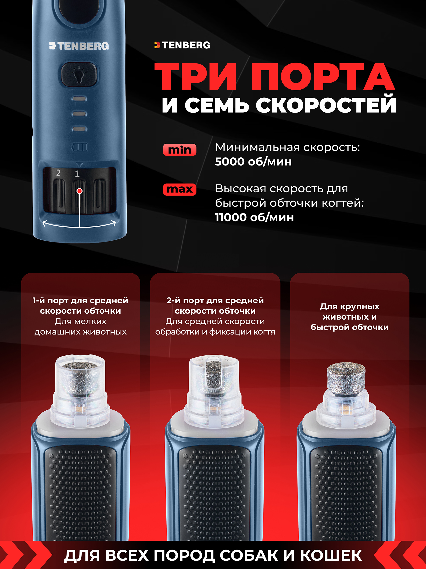 Гриндер TENBERG Axiom Blue - фото 6