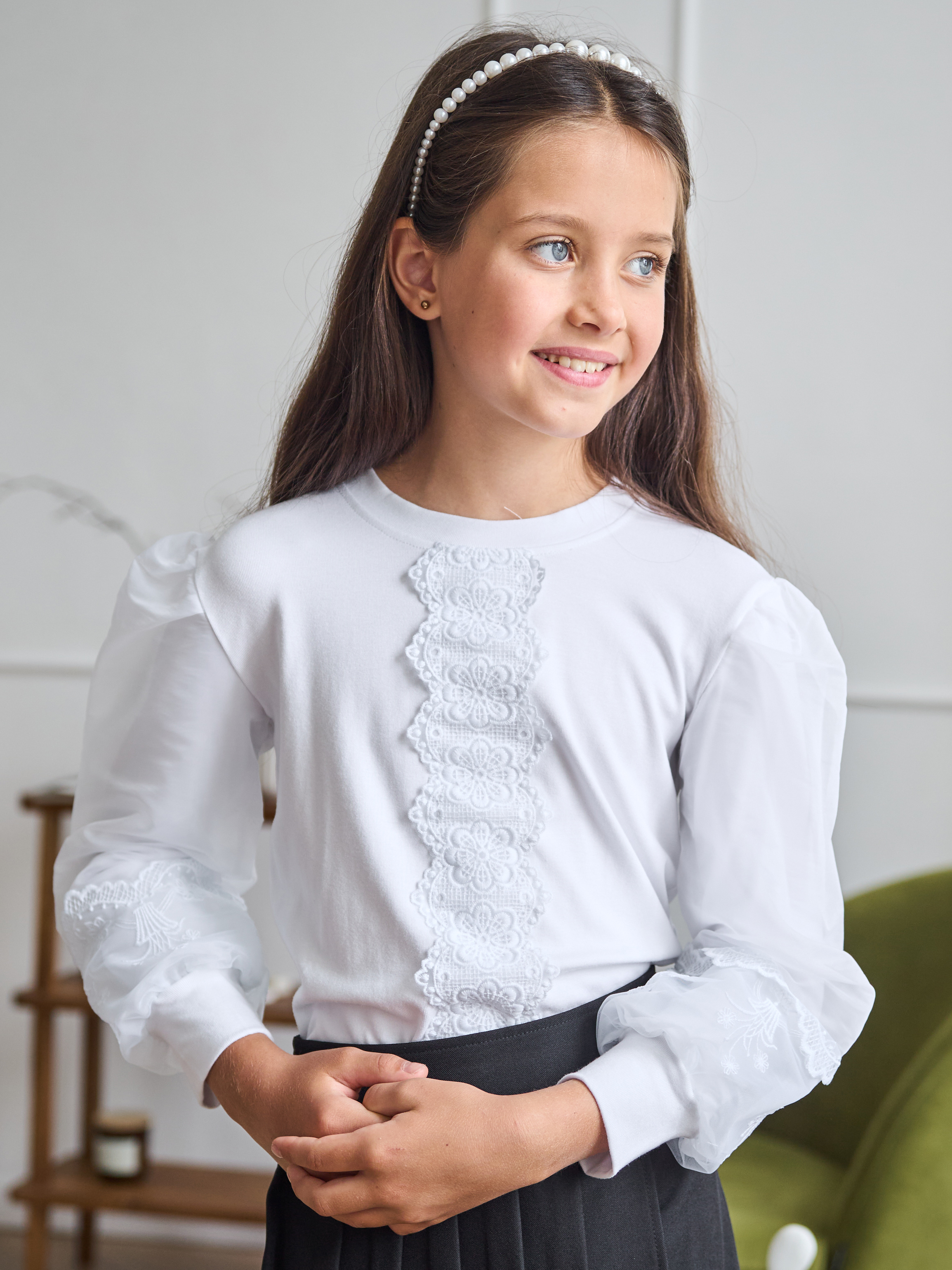 Блузка СИНЯЯ МОДА W001-G39 - фото 1