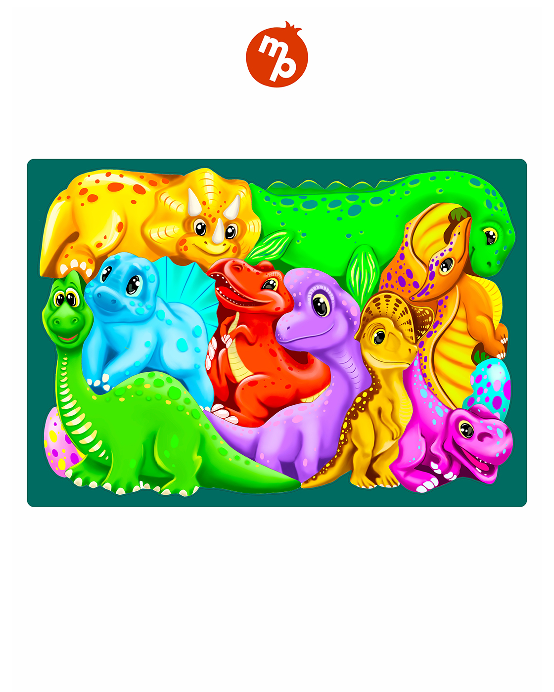 Пазл 1TOY Динозаврики деревянный - фото 7