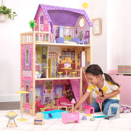 Домик для кукол KidKraft с мебелью