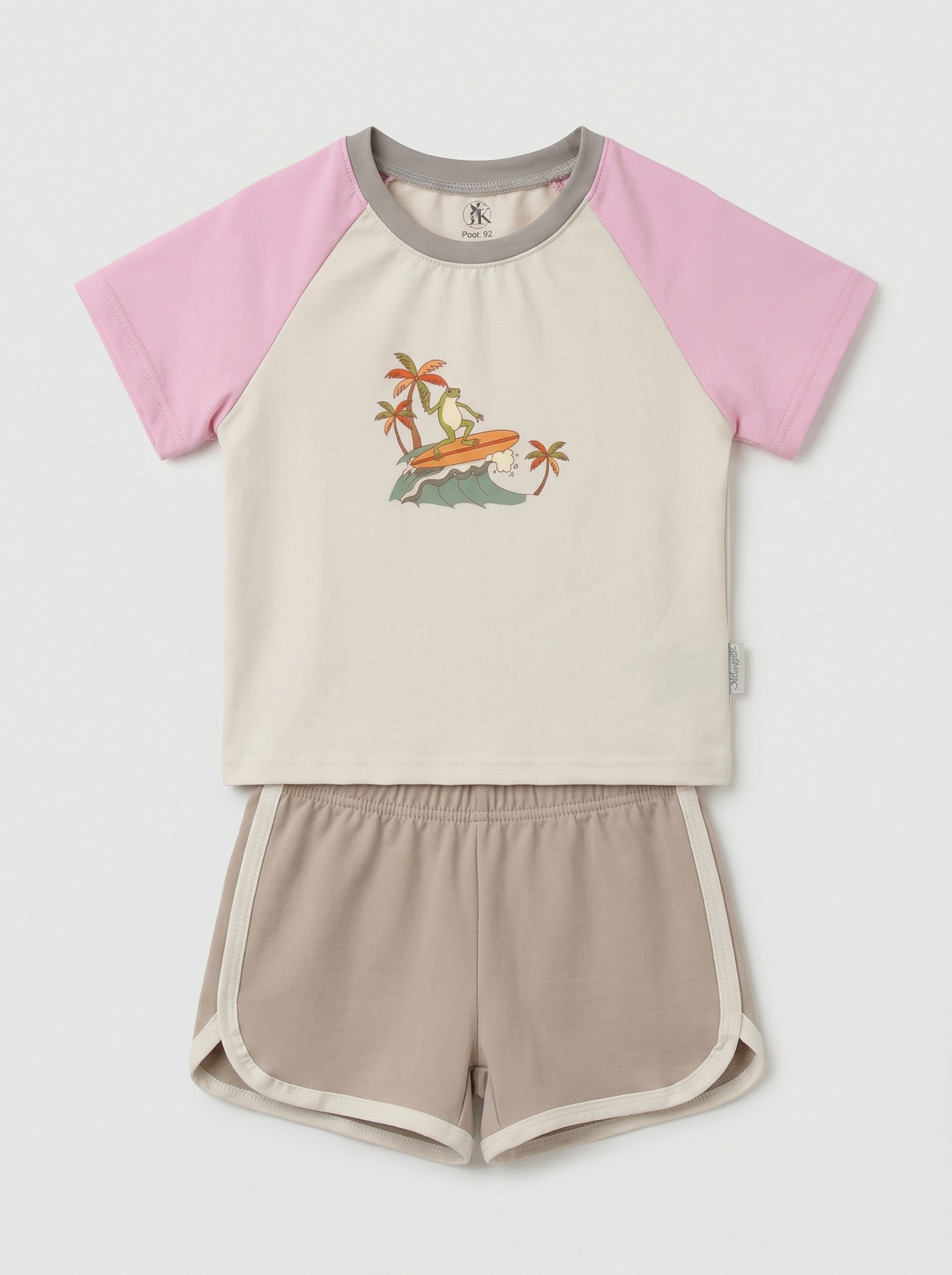 Костюм Супер Пупс кост/реглан/окант/бел.шок/лягушка - фото 1