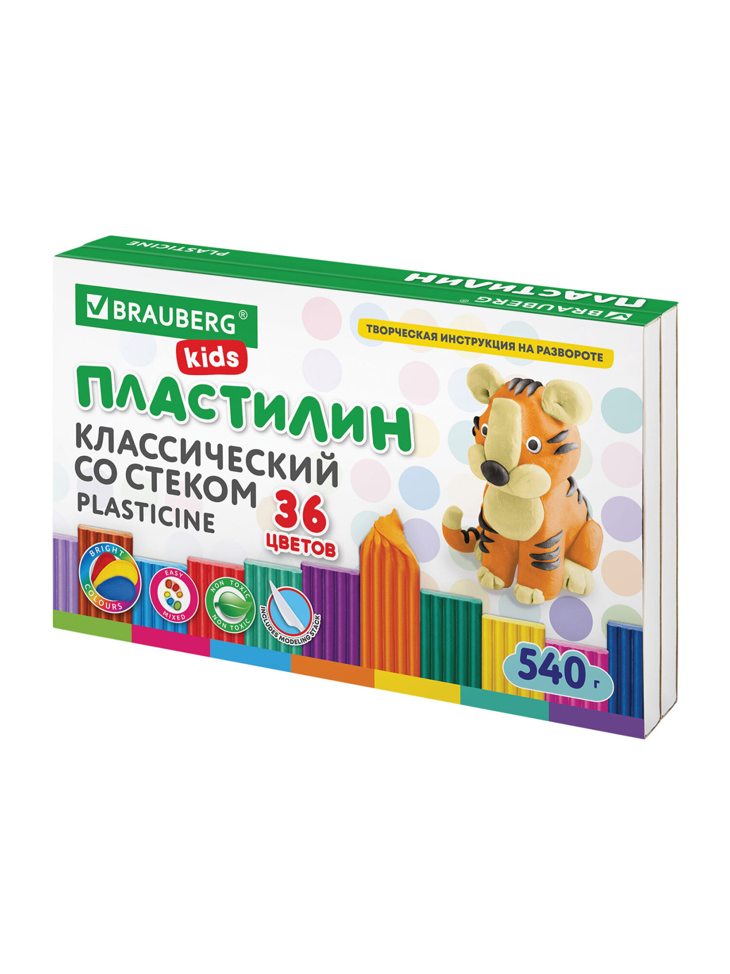 Пластилин Brauberg 36 цв. - фото 11