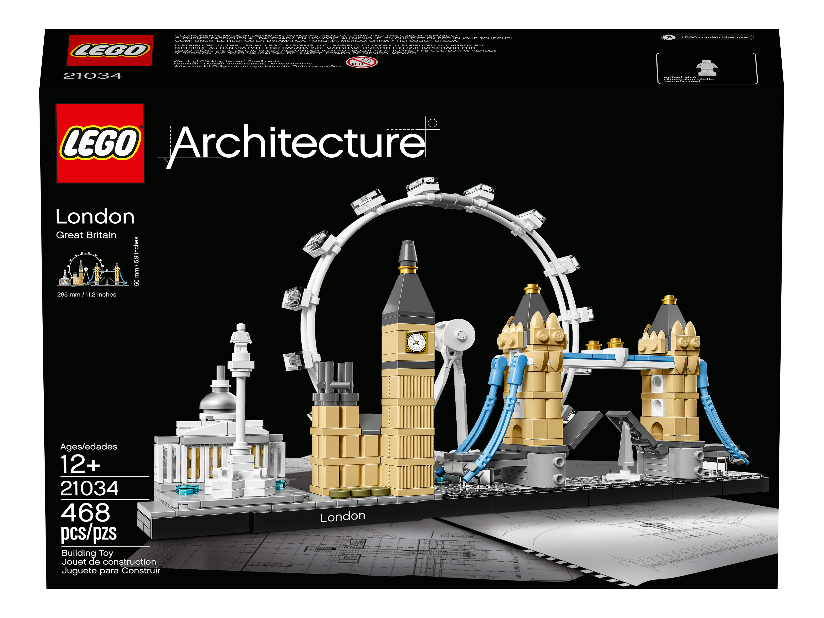 Конструктор LEGO Architecture Лондон 468 дет. - фото 5