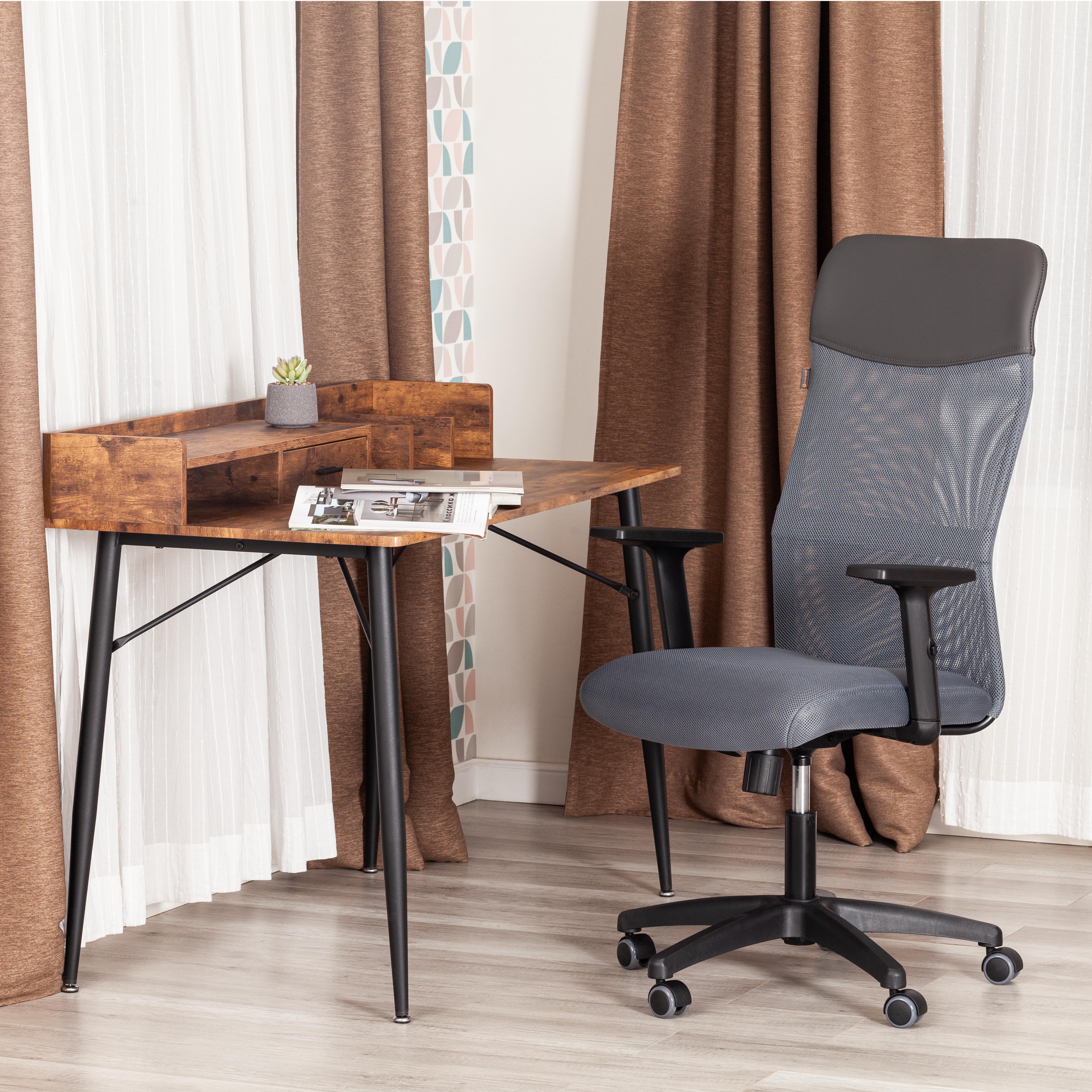 Компьютерное кресло TETCHAIR PRACTIC PLT серый/металлик - фото 10