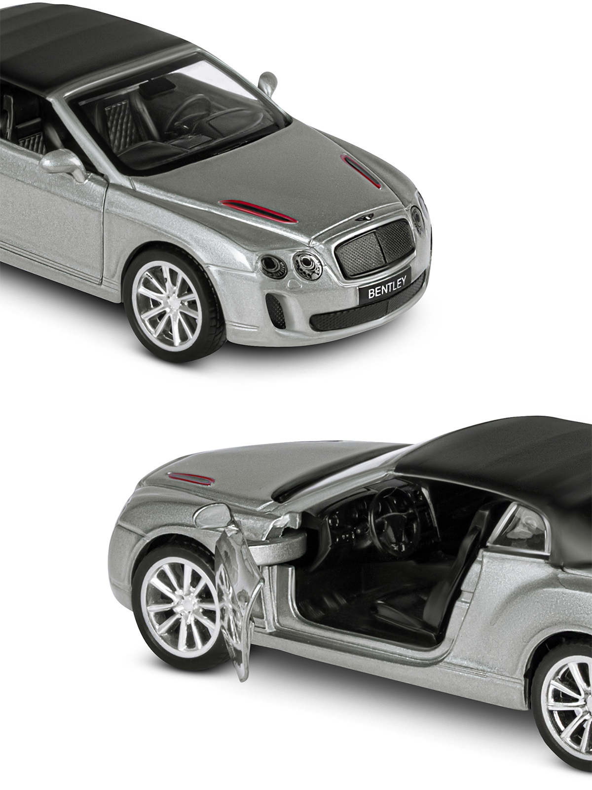 Автомобиль АВТОпанорама Bentley Continental Supersports ISR 1:43 JB1251251 - фото 8