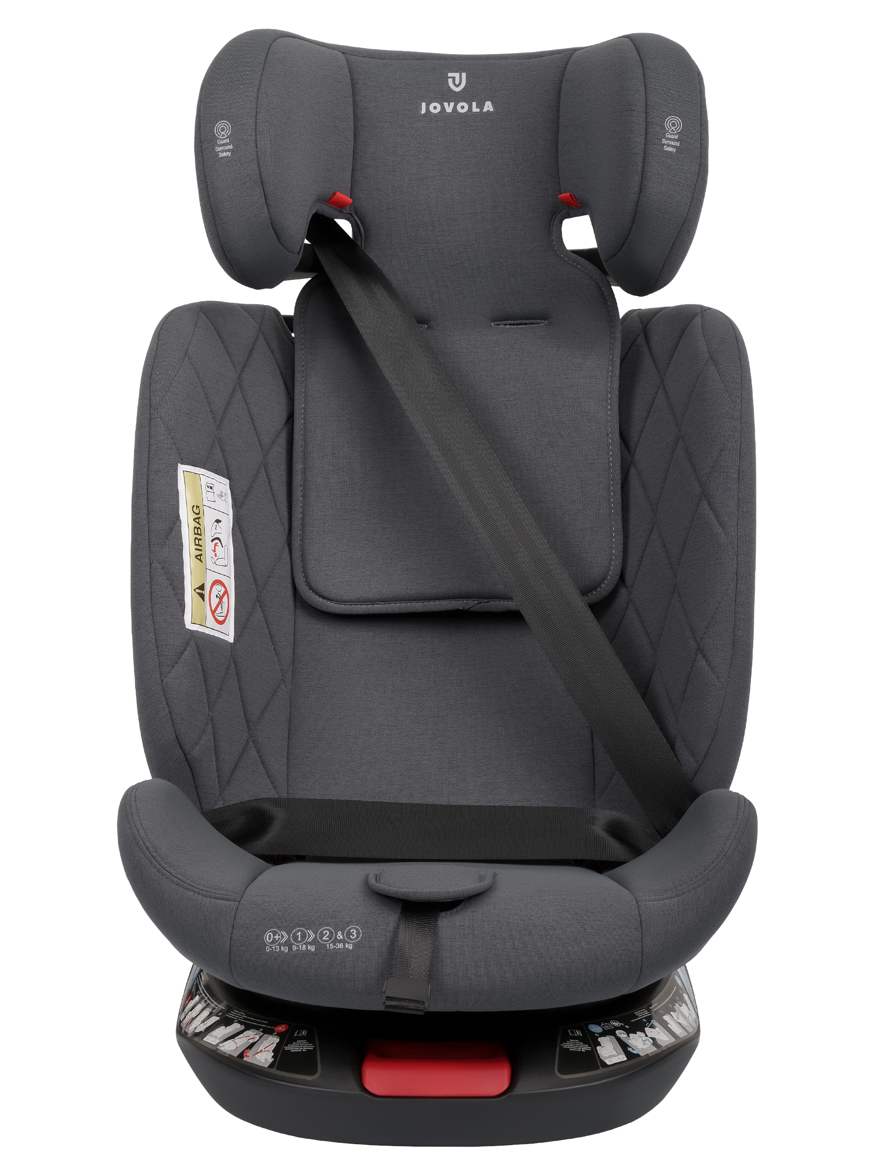 Автокресло JOVOLA Prime Isofix серый Isofix 0+/1/2/3 (0-36 кг) - фото 21