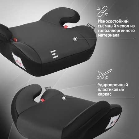 Автокресло Еду-Еду KS 316 антрацит 3 (22-36 кг) серый