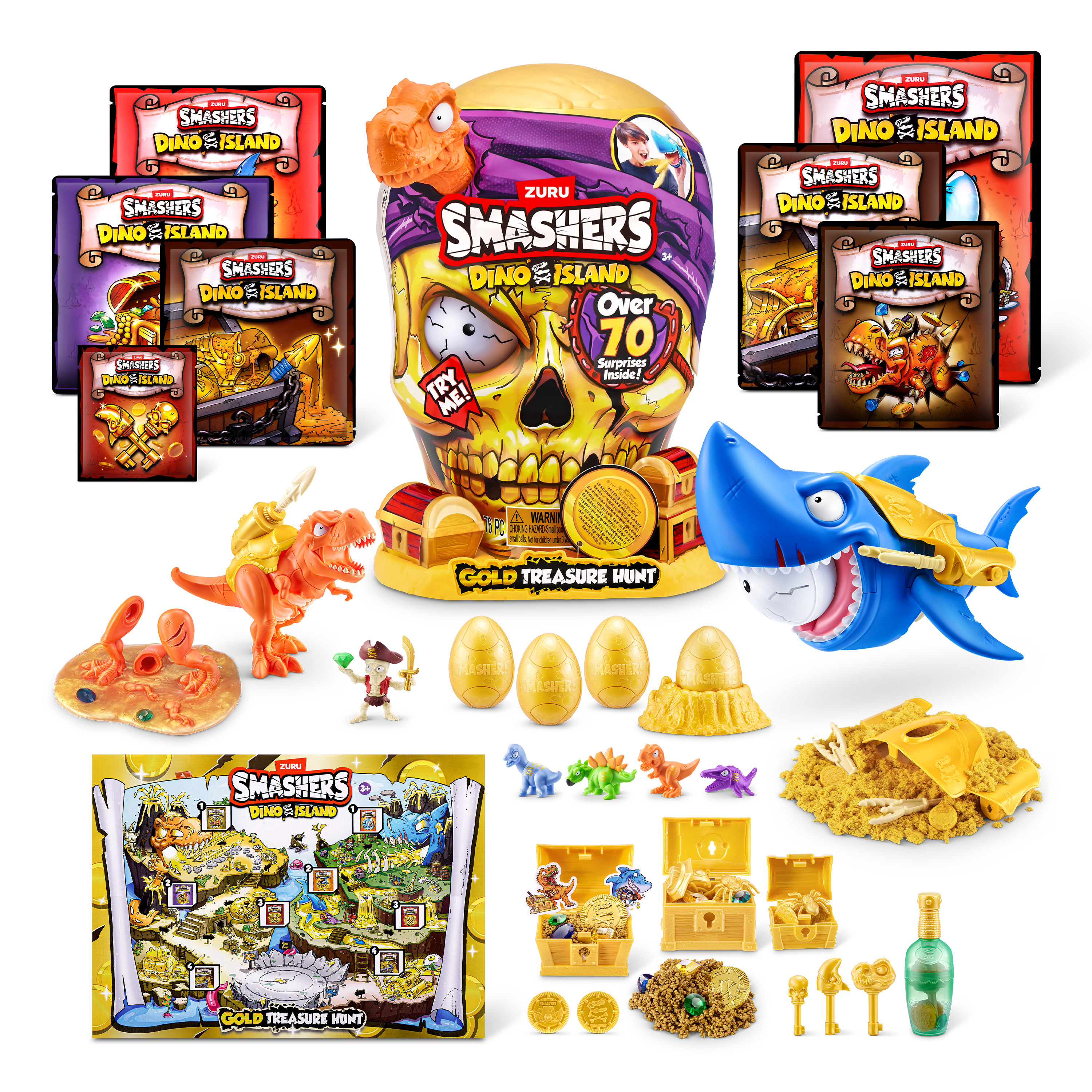 Игровой набор Zuru Smashers Золотой череп - фото 19