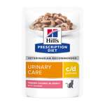 Корм для кошек HILLS 85г Prescription Diet c/d Multicare Urinary Care для МКБ с лососем пауч