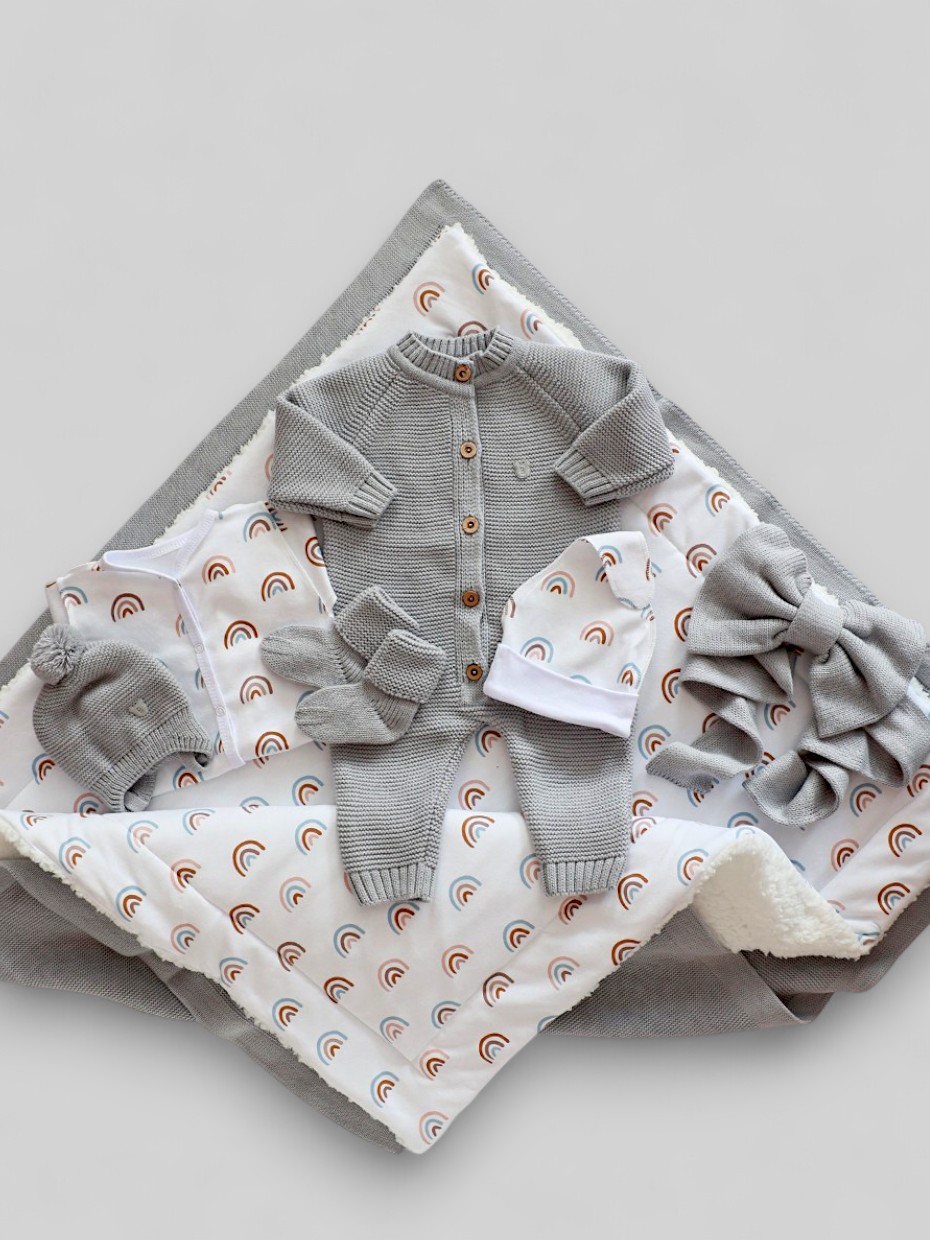 Комплект на выписку Bunnyphant 0363/серо-бежевый - фото 3