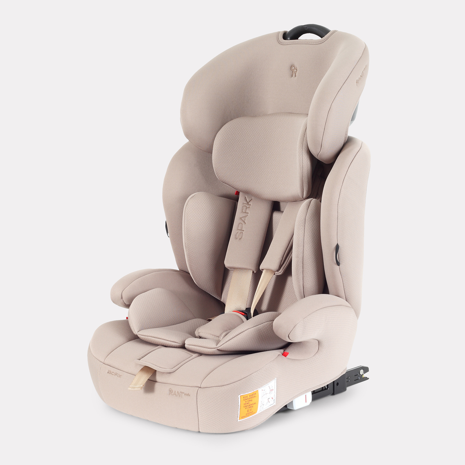 Автокресло Rant Basic Spark Next Isofix Isofix 1/2/3 (9-36 кг) бежевый - фото 1