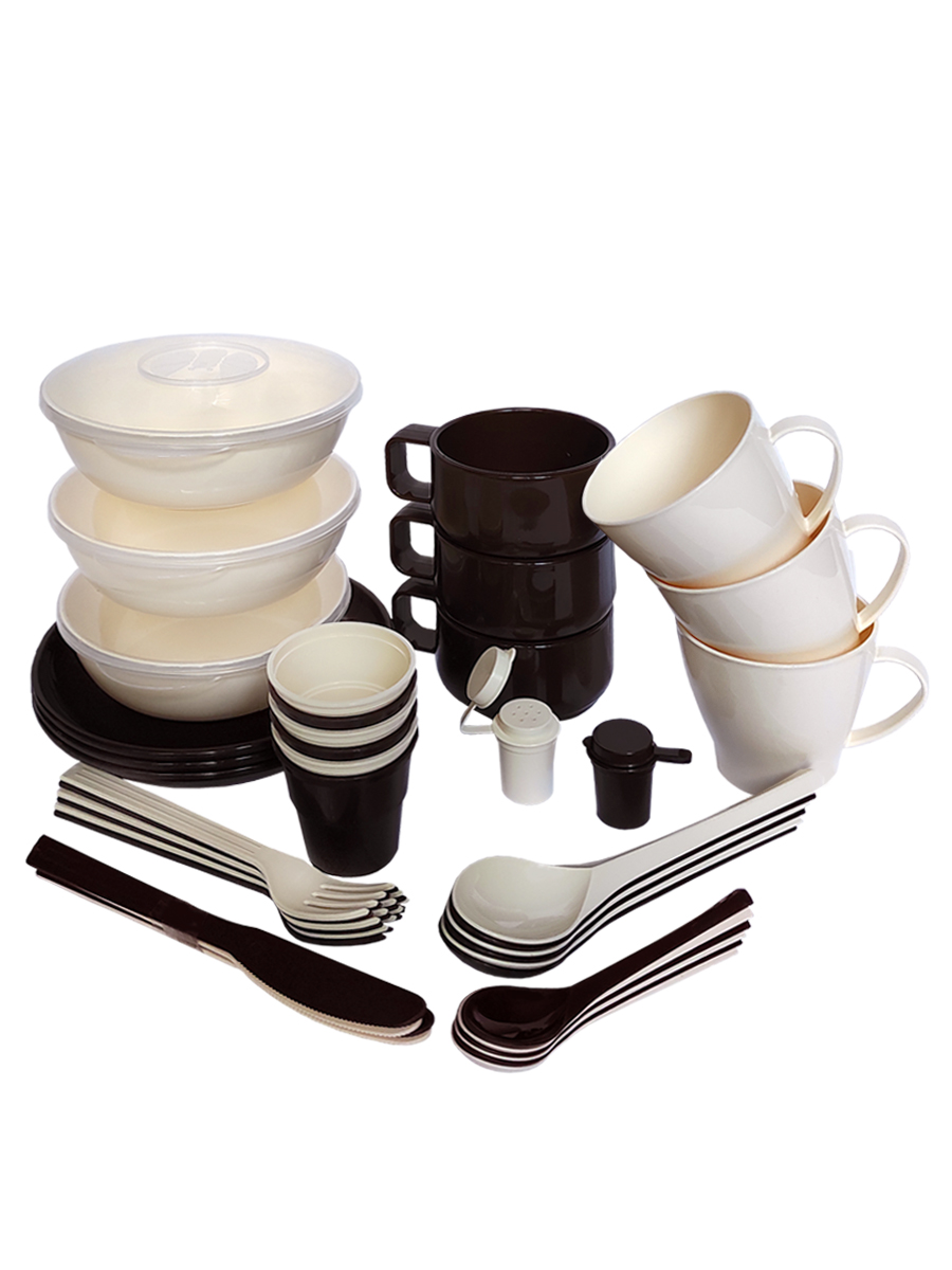 Набор посуды Solaris на 3-6 персон ванильно-шоколадный - фото 14