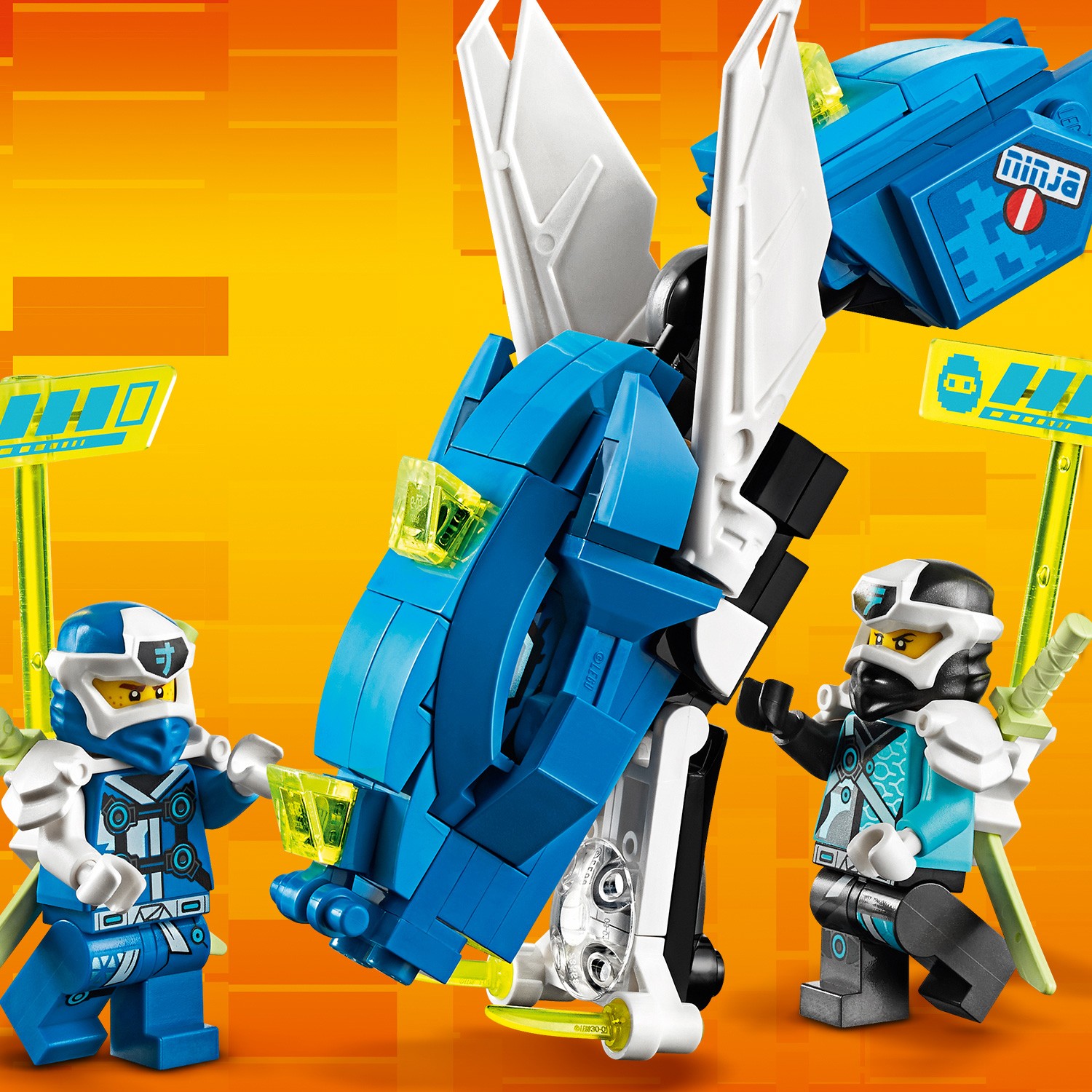 Конструктор LEGO NINJAGO Кибердракон Джея блочный - фото 17
