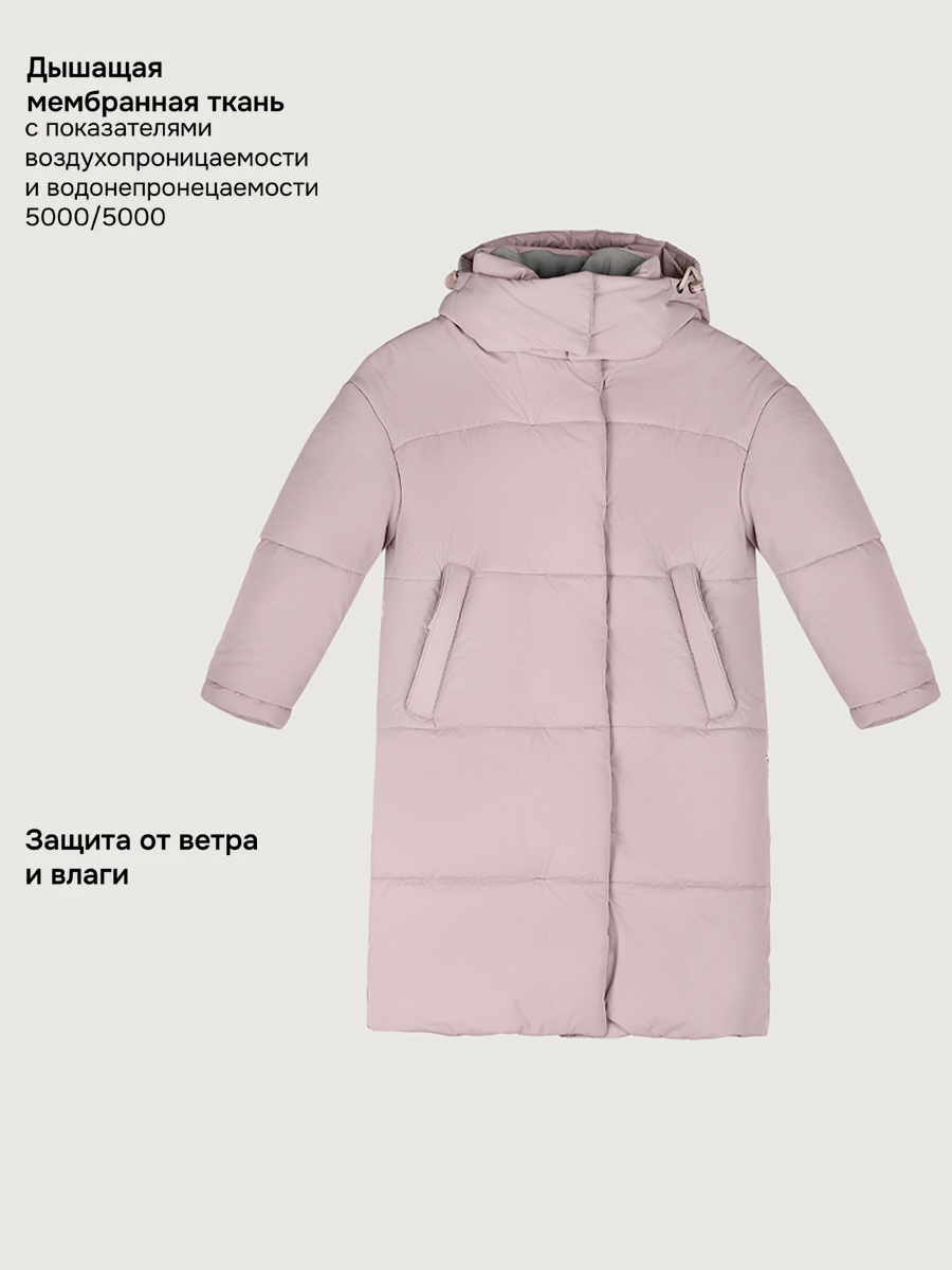 Пальто NIKASTYLE 6з9225 пудра - фото 3