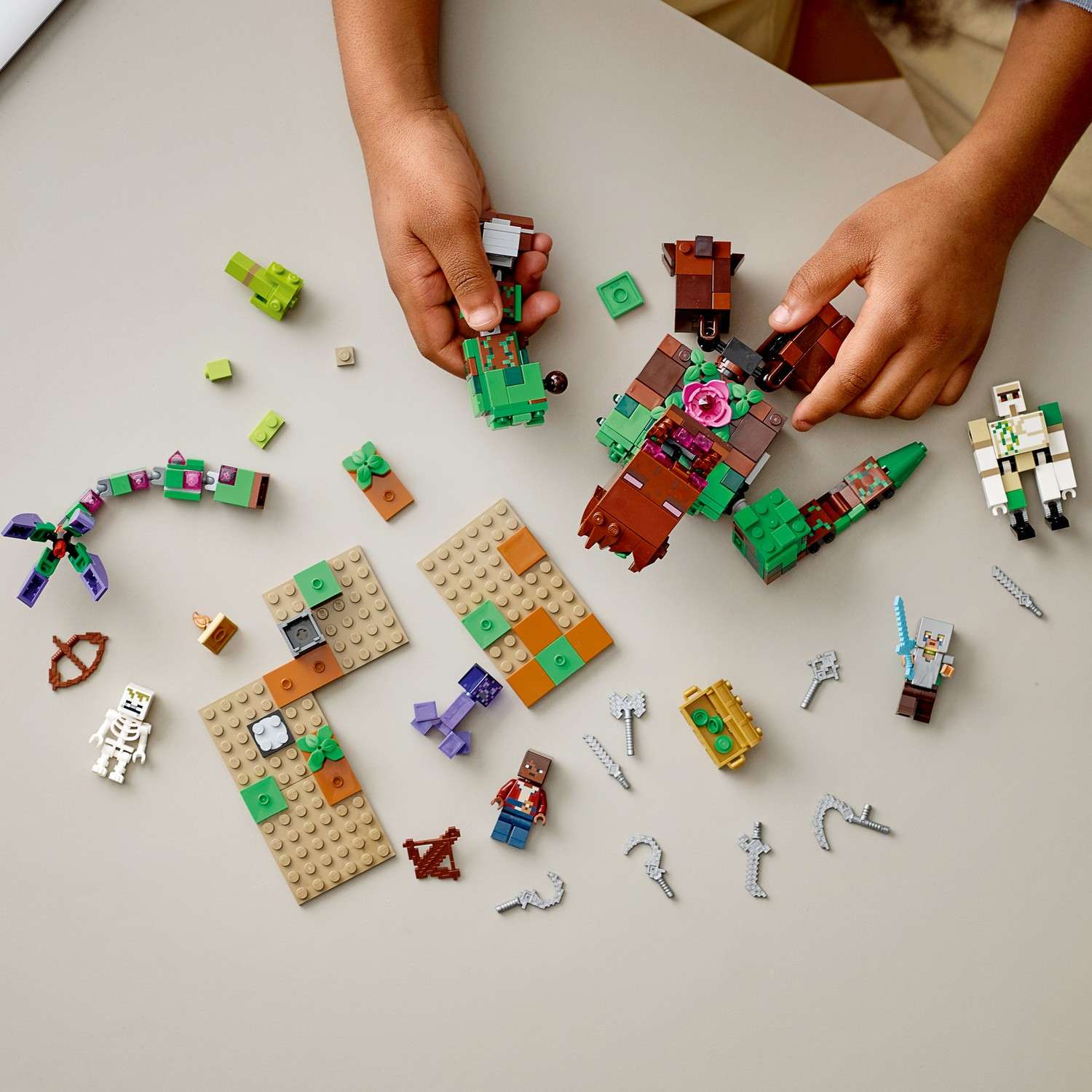 Конструктор LEGO Minecraft Мерзость из джунглей блочный - фото 10