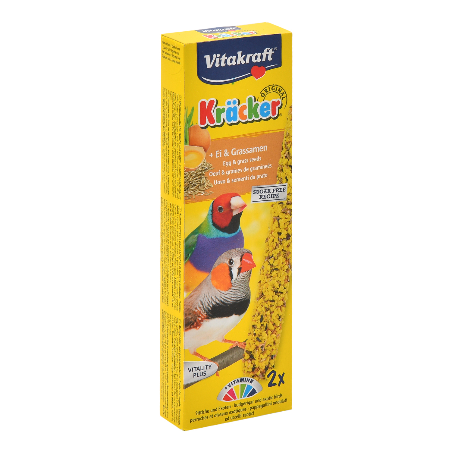 Лакомство для экзотических птиц Vitakraft Крекеры яичные 2шт 21258 - фото 1