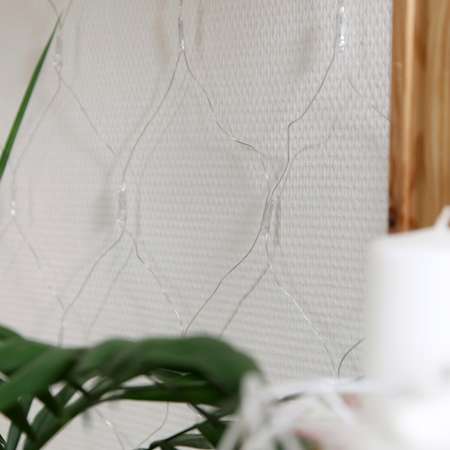 Гирлянда Luazon «Сеть» 1.6 × 1.6 м IP20 прозрачная нить 144 LED свечение белое 8 режимов 220 В