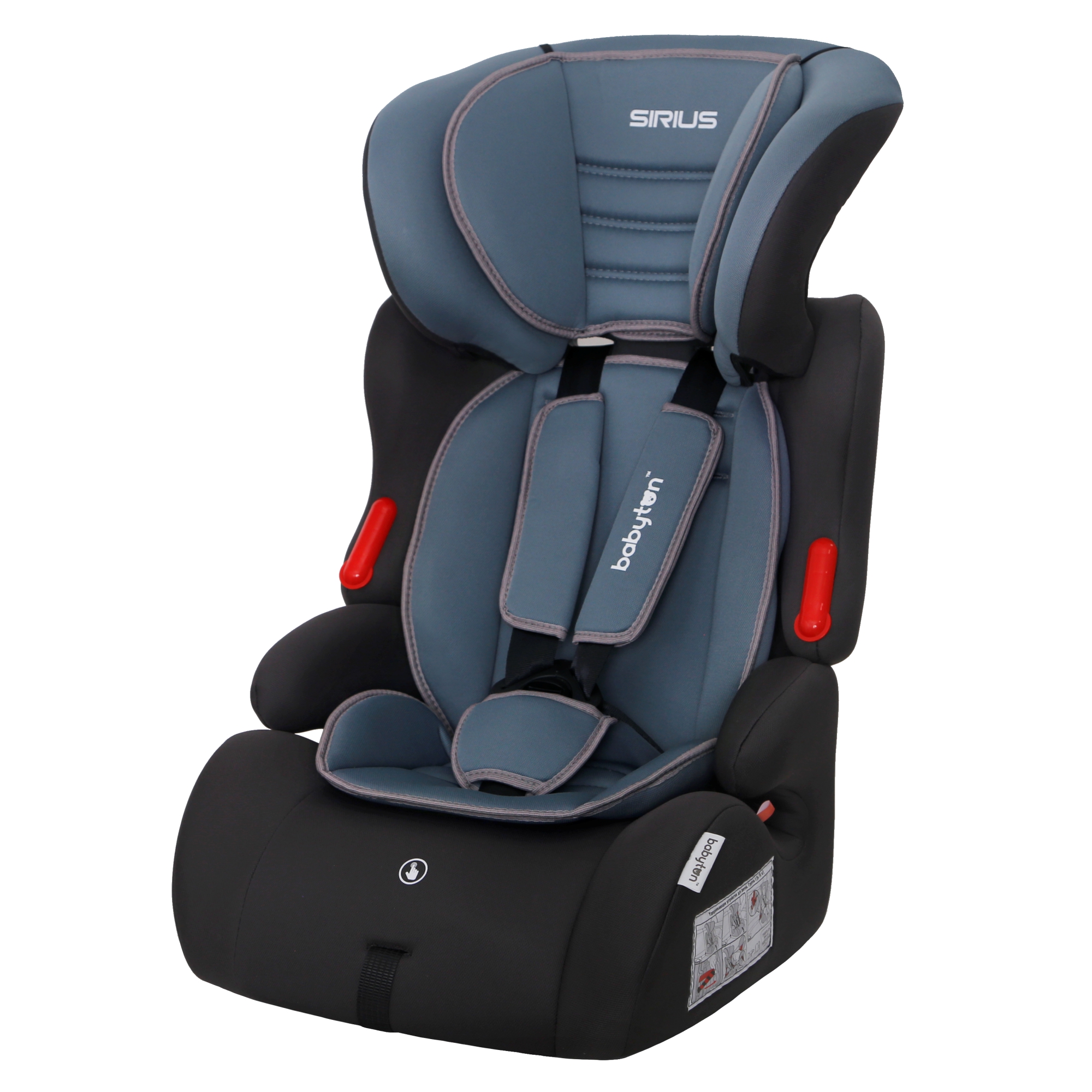 Автокресло Babyton Sirius I/II/III iceberg green 1/2/3 (9-36 кг) серый - фото 25