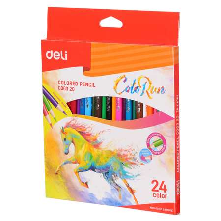 Карандаши цветные Deli 24 шт.
