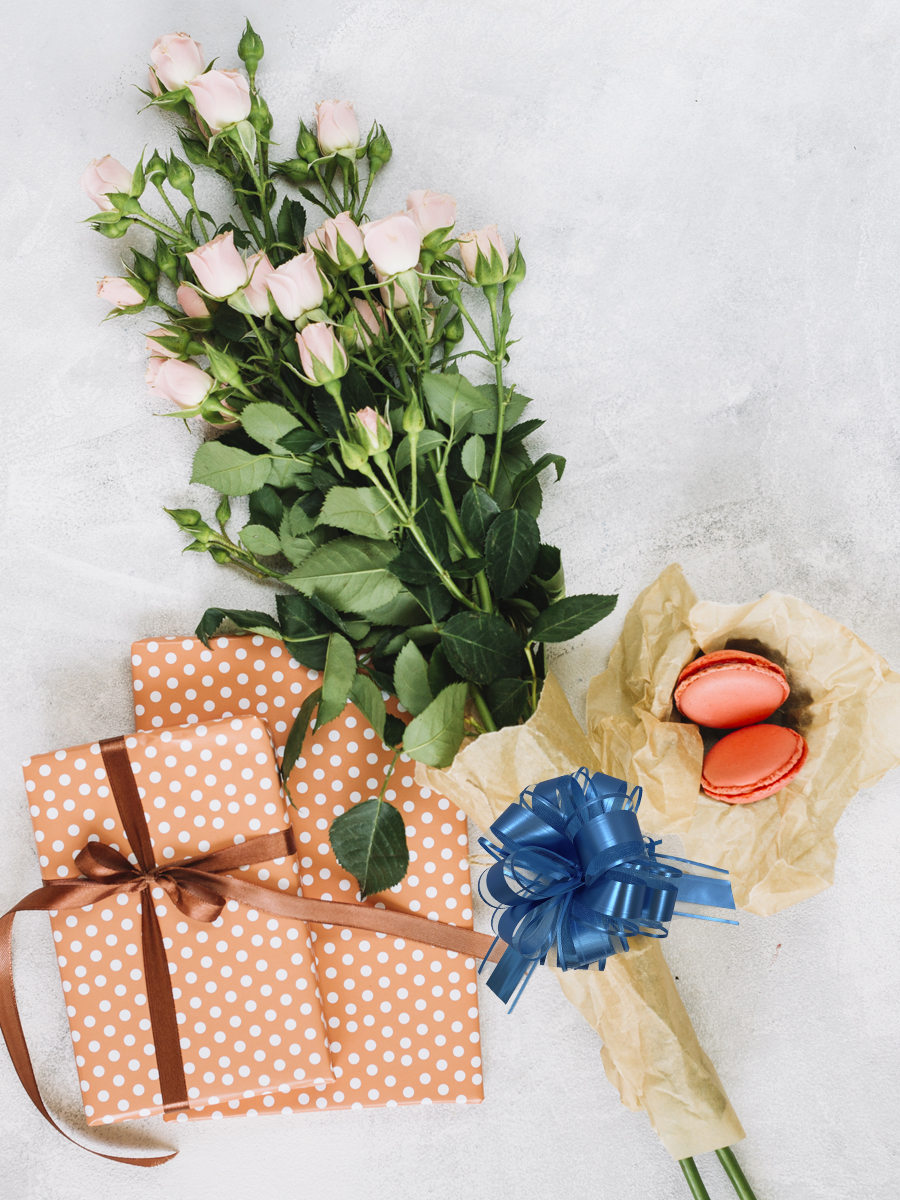 Банты AXLER набор бантиков для подарков 4 шт на липучке - фото 6