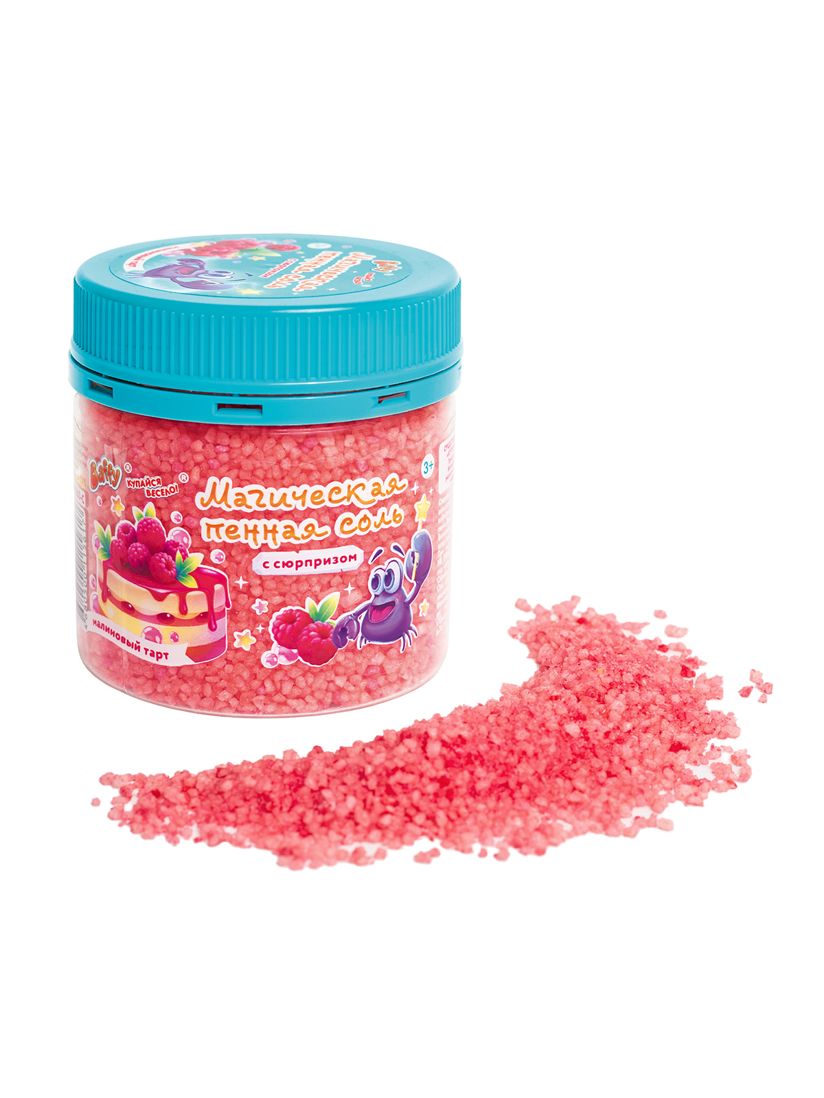 Соль для ванн Baffy малиновая - фото 1