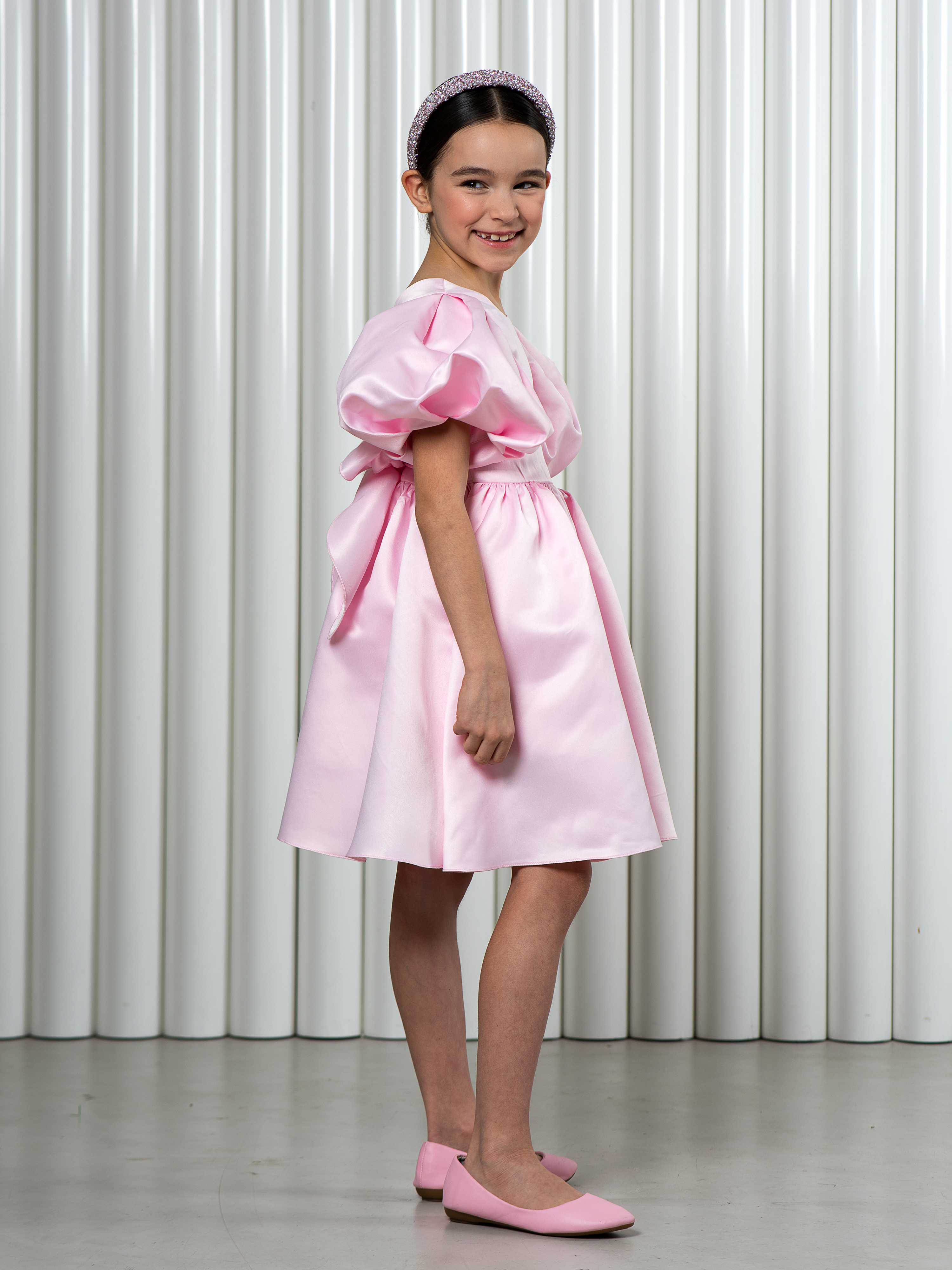 Платье LisaWeta D-144 светло-розовый - фото 1