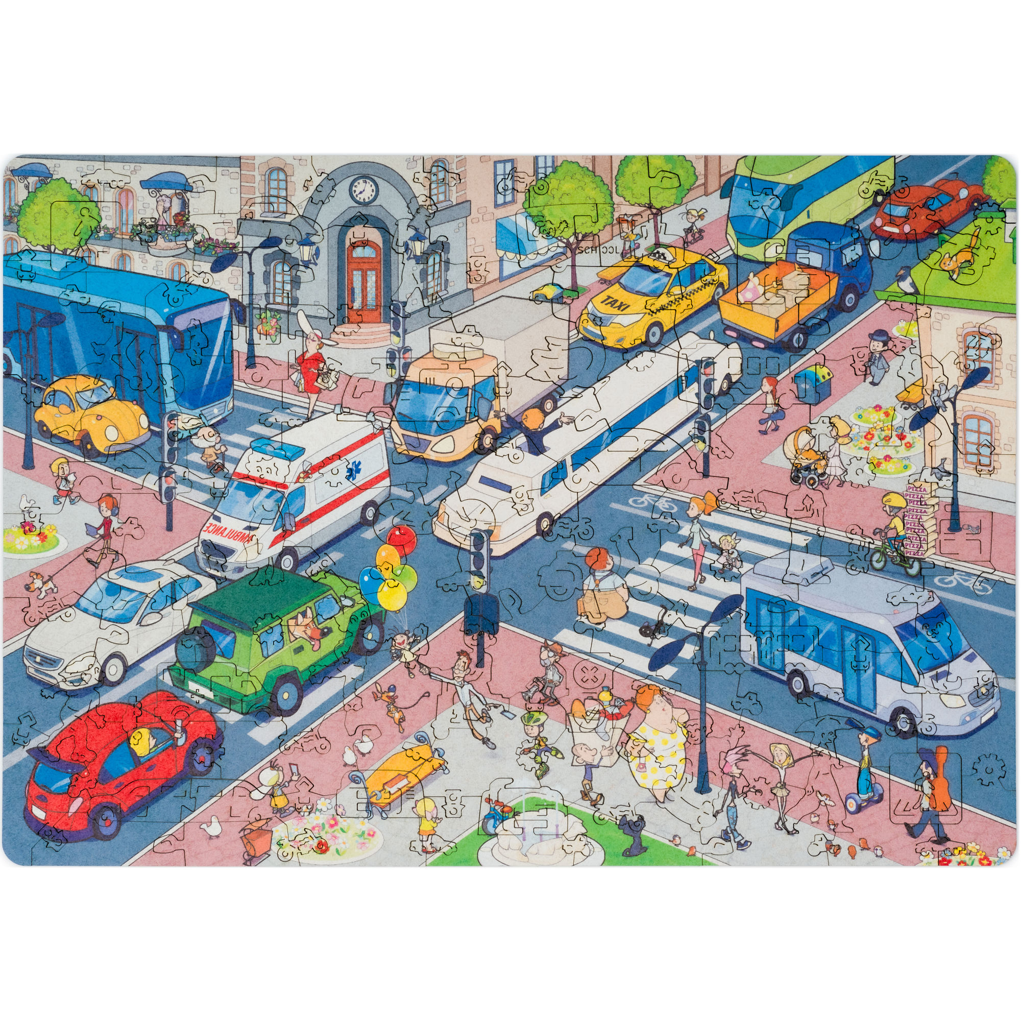 Пазл UNIDRAGON City деревянный - фото 3