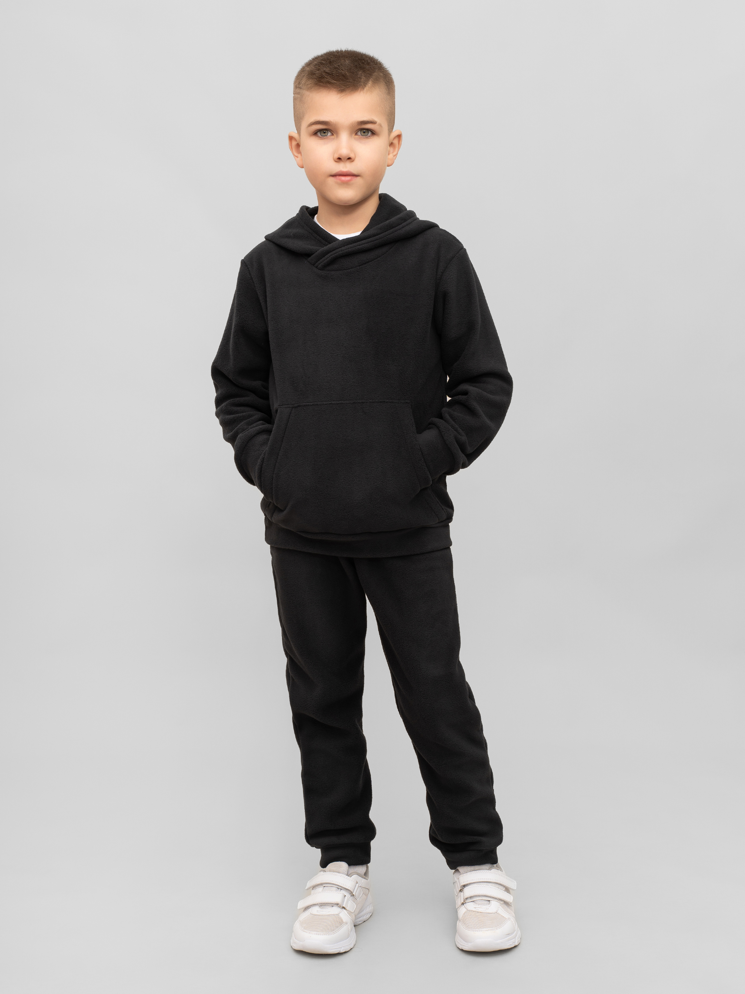 Худи и брюки Утенок 7043г(ш) черный - фото 19